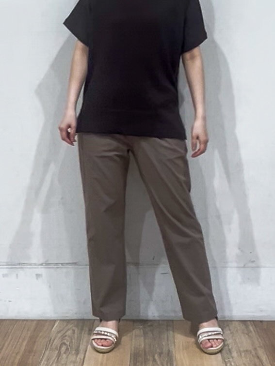 山さんさんの「grove｜【シリーズ累計36万枚！やわらかドライタッチ】夏にうれしい多機能ロングニット」を使ったコーディネート