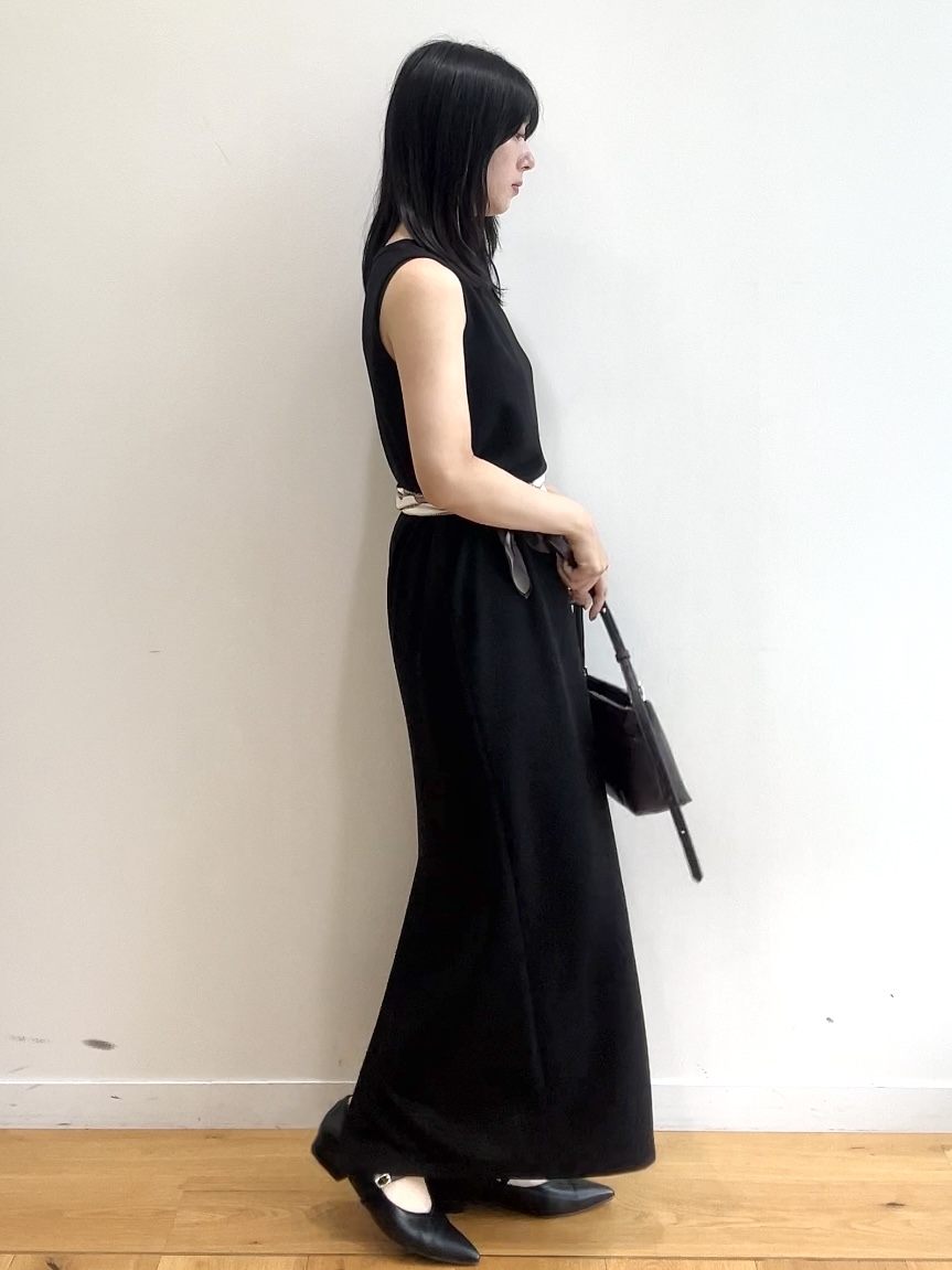 RINAさんの「OPAQUE.CLIP｜【接触冷感】カットソーワンピース《洗濯機OK》」を使ったコーディネート