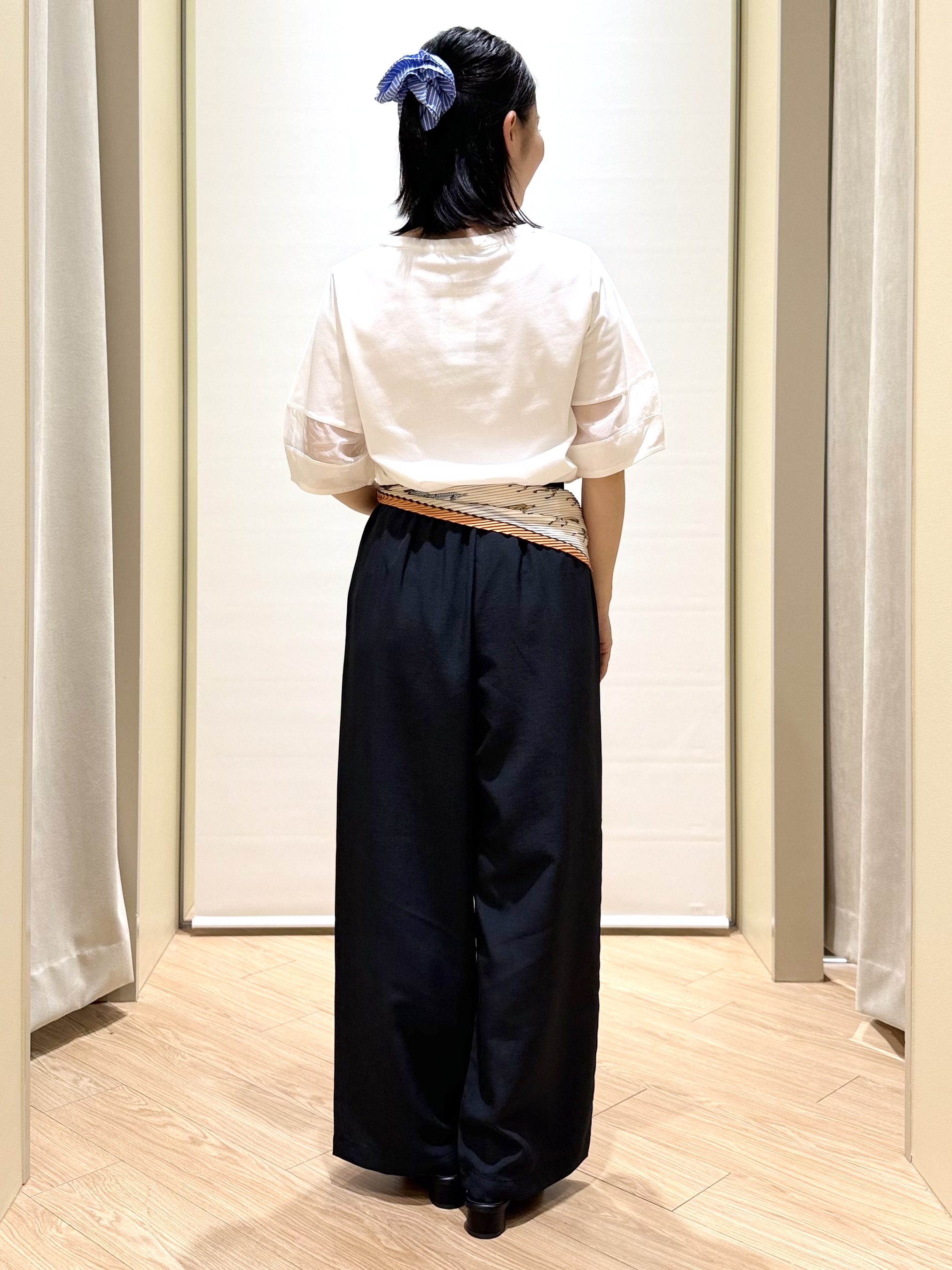 あんりさんの「grove｜【吸水速乾・UVカット】シアードッキングランタンスリーブTシャツ」を使ったコーディネート