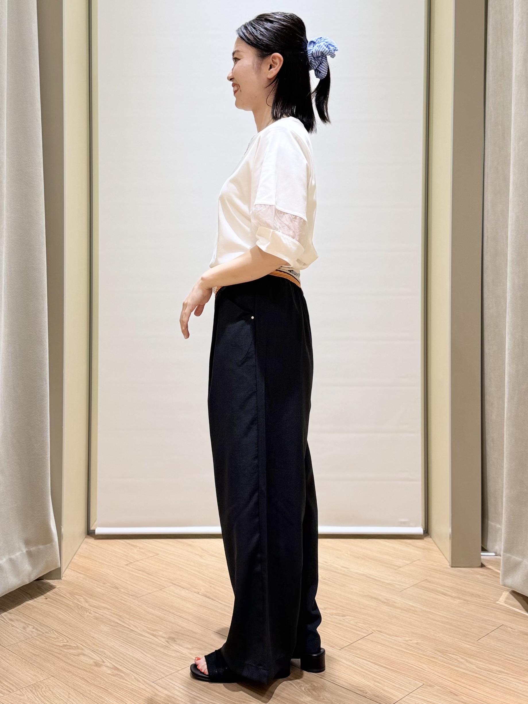 あんりさんの「grove｜【吸水速乾・UVカット】シアードッキングランタンスリーブTシャツ」を使ったコーディネート