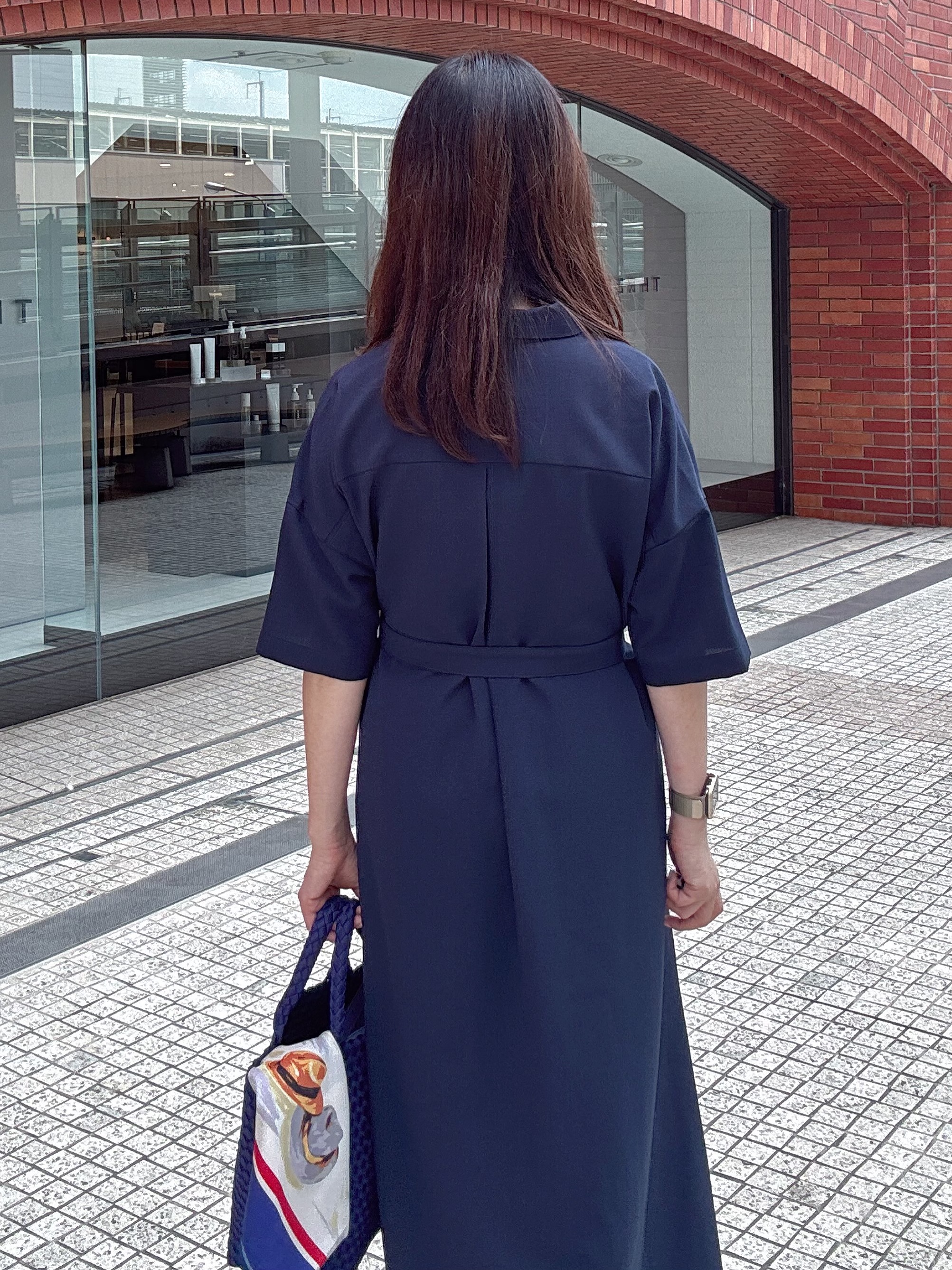 makiさんの「UNTITLED｜【初秋も活躍/UVカット/接触冷感】エアリークールワンピース」を使ったコーディネート