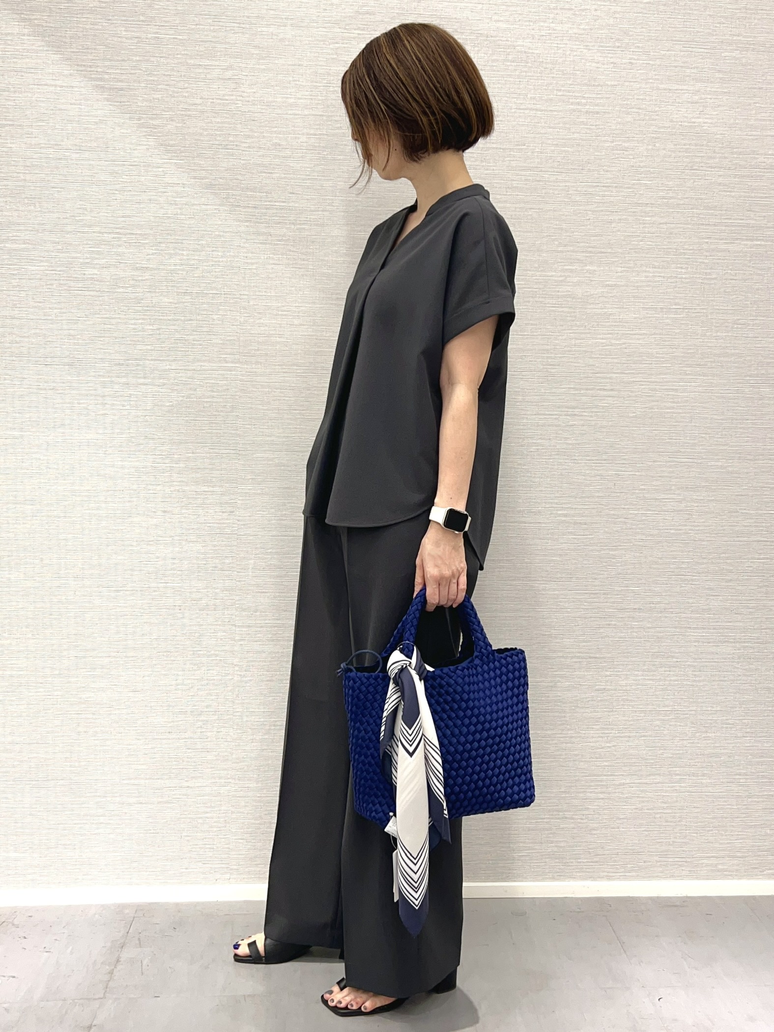 Shinakoさんの「UNTITLED｜【セットアップ可/UVカット】エアリークールブラウス」を使ったコーディネート