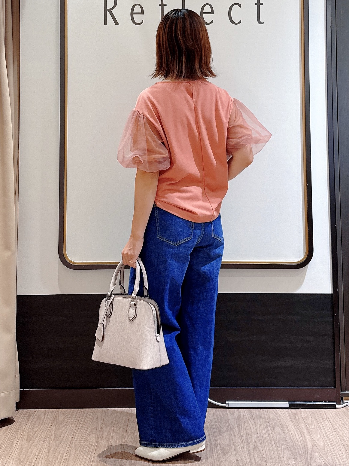 nekoさんの「Reflect｜【UVカット／接触冷感／吸水速乾】チュールスリーブプルオーバー」を使ったコーディネート