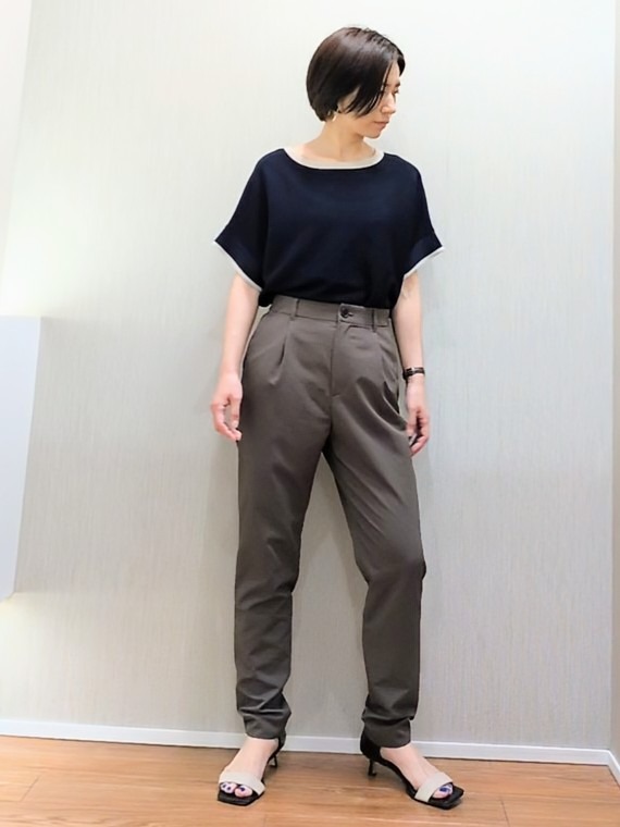 ミズタさんの「UNTITLED｜【シワになりにくい/セットアップ可/接触冷感】ハーフスリーブジャケット」を使ったコーディネート