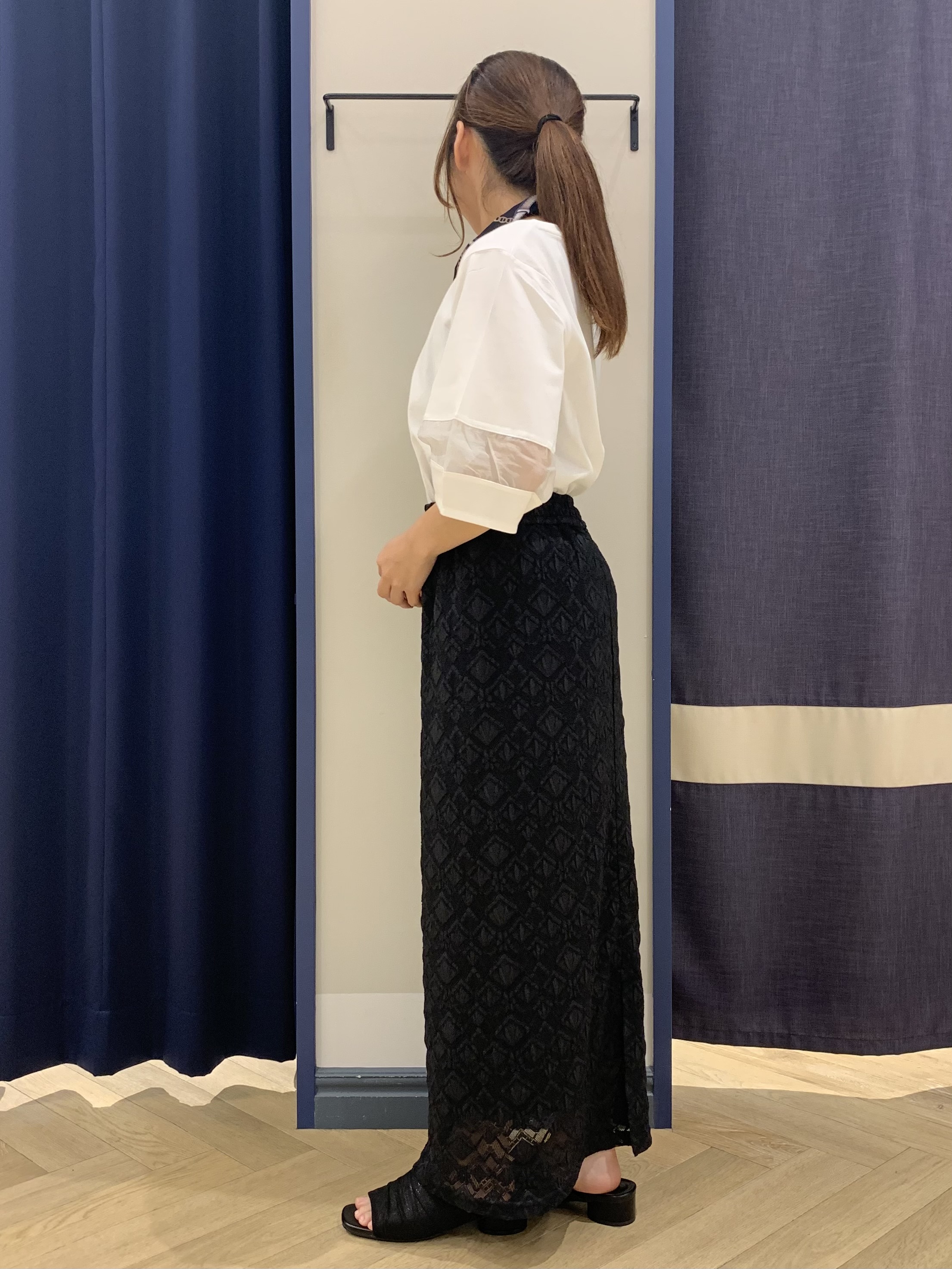 mokaさんの「grove｜【吸水速乾・UVカット】シアードッキングランタンスリーブTシャツ」を使ったコーディネート