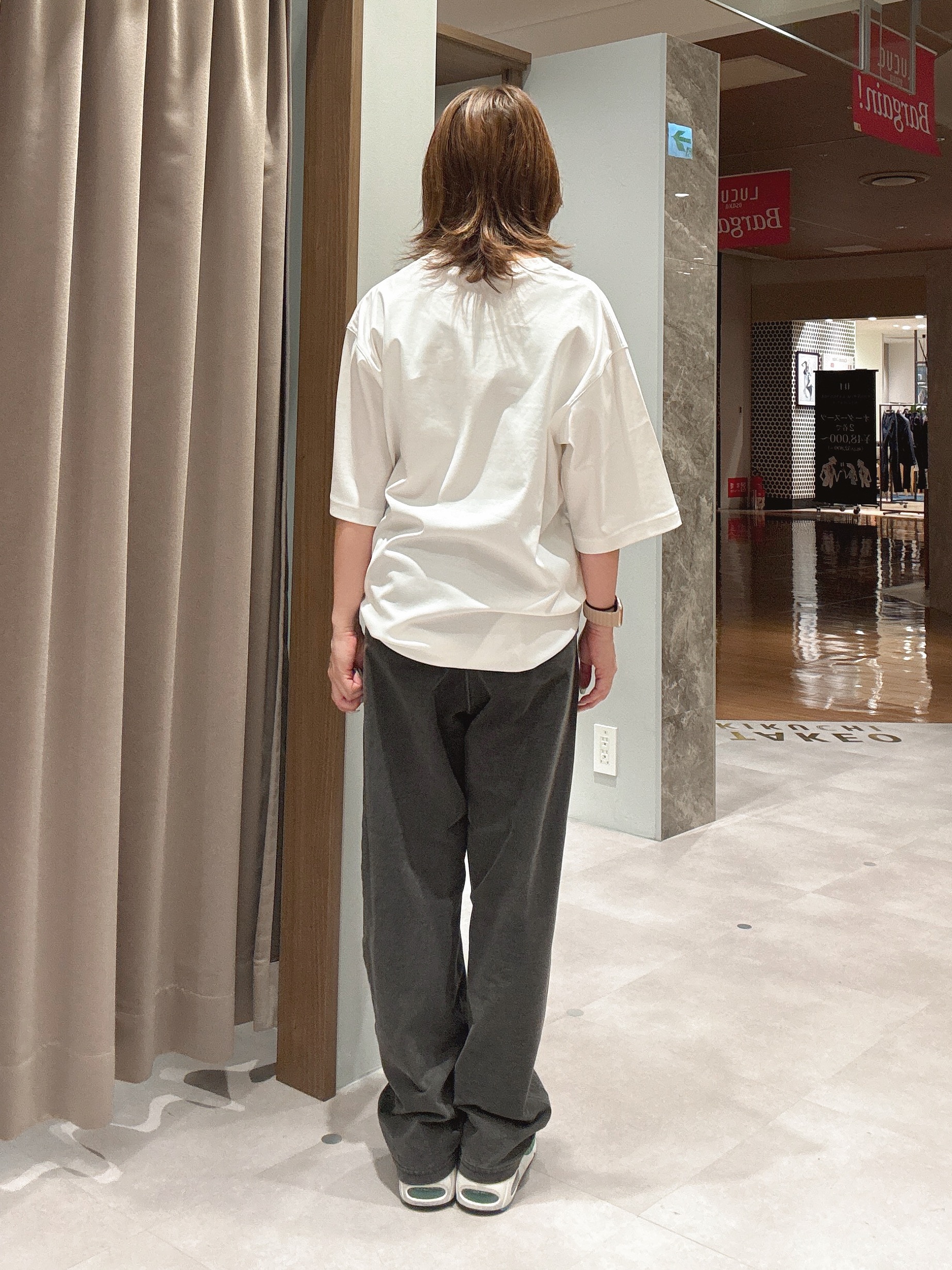 hanechanさんの「TAKEO KIKUCHI｜【BOWLER HAT LABEL】アイスクリアコットンボーラーハットウォーカー 半袖ポケT」を使ったコーディネート