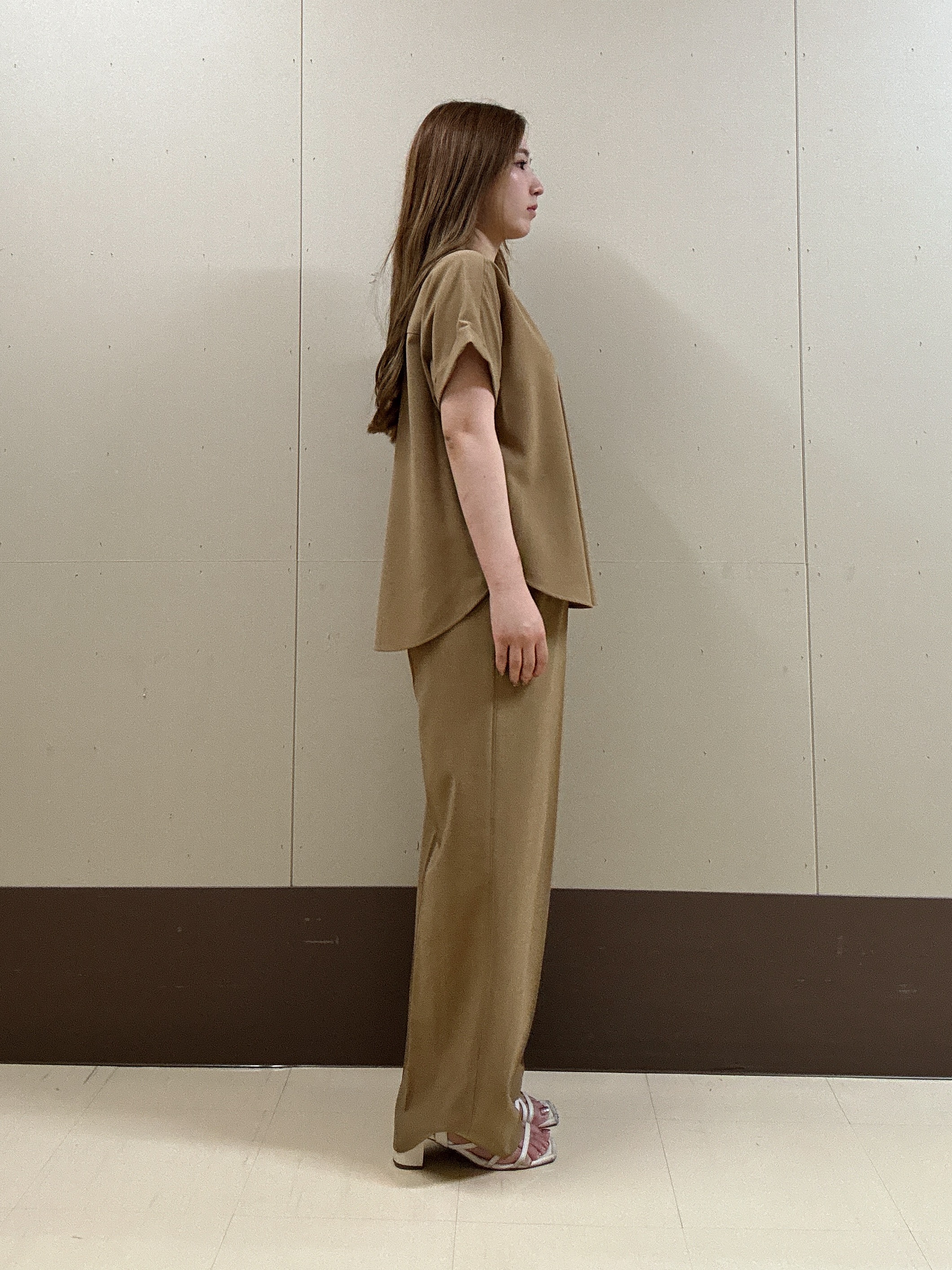 rimaさんの「UNTITLED｜【セットアップ可/UVカット】エアリークールブラウス」を使ったコーディネート