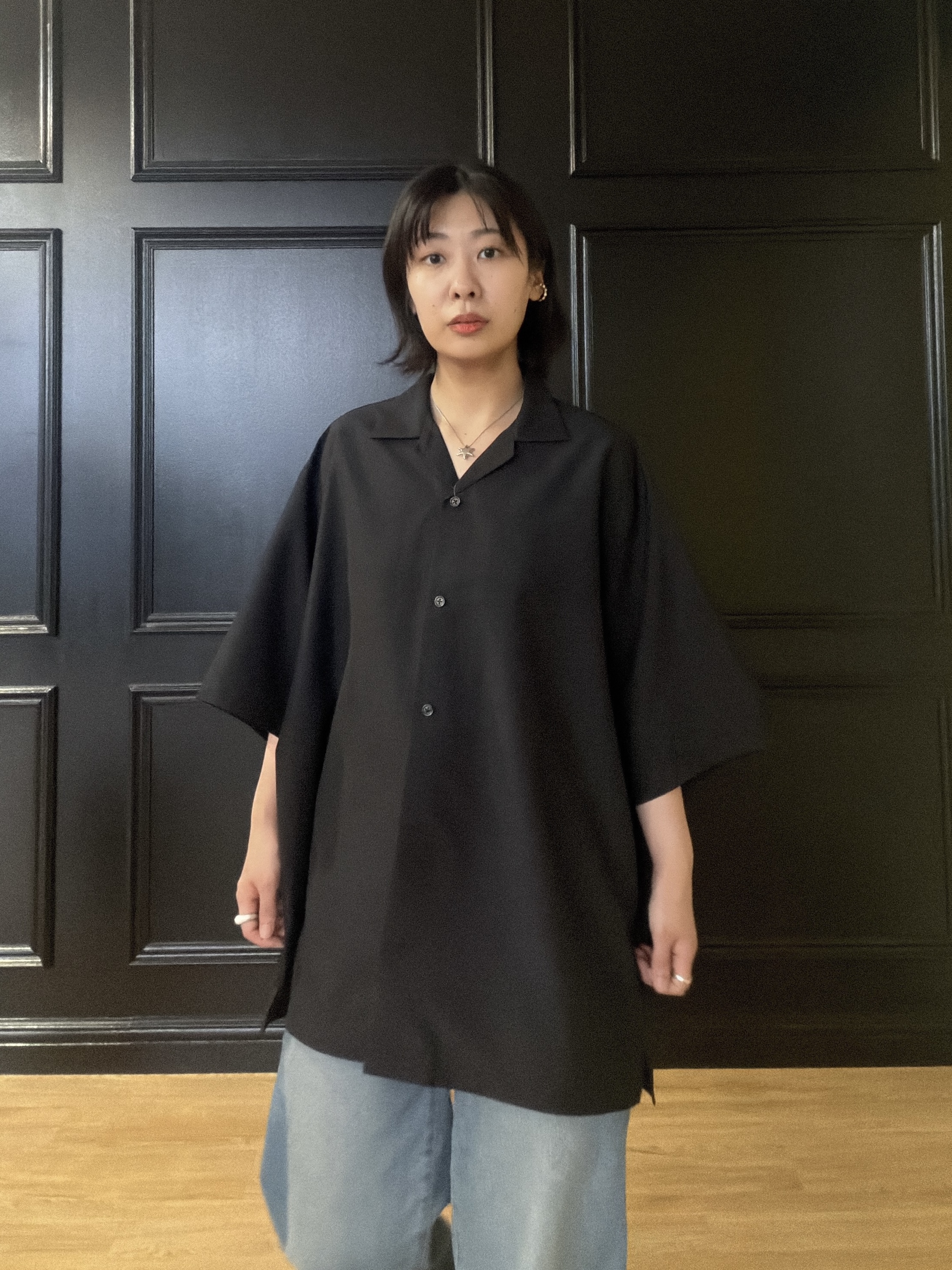 abeさんの「tk.TAKEO KIKUCHI｜【セットアップ対応可／吸水速乾】セオ&alpha;（R）開襟シャツ」を使ったコーディネート