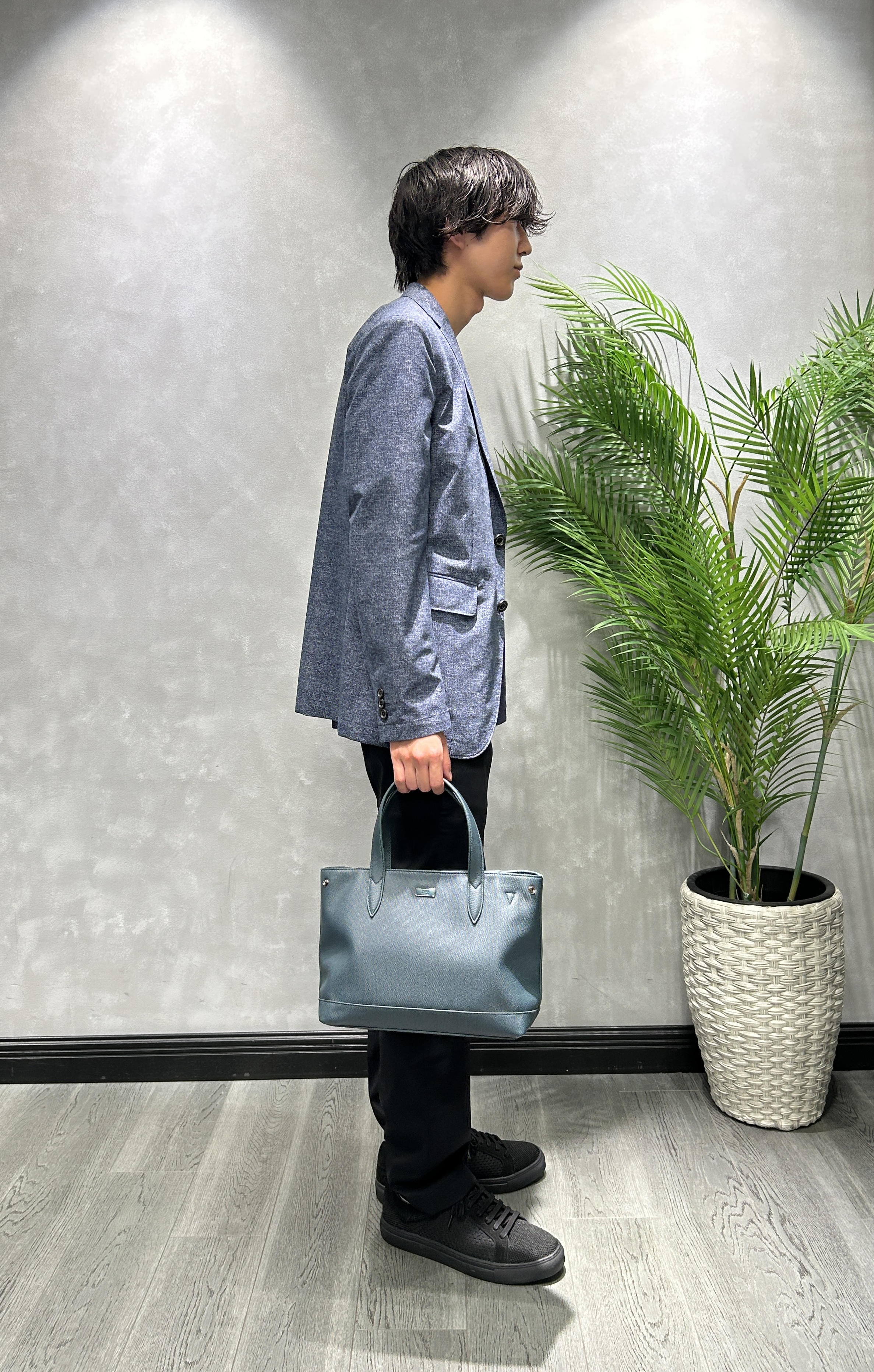 ruiさんの「TAKEO KIKUCHI｜【抗菌防臭】COOL DOTS（R）ドビープリント ジャケット」を使ったコーディネート