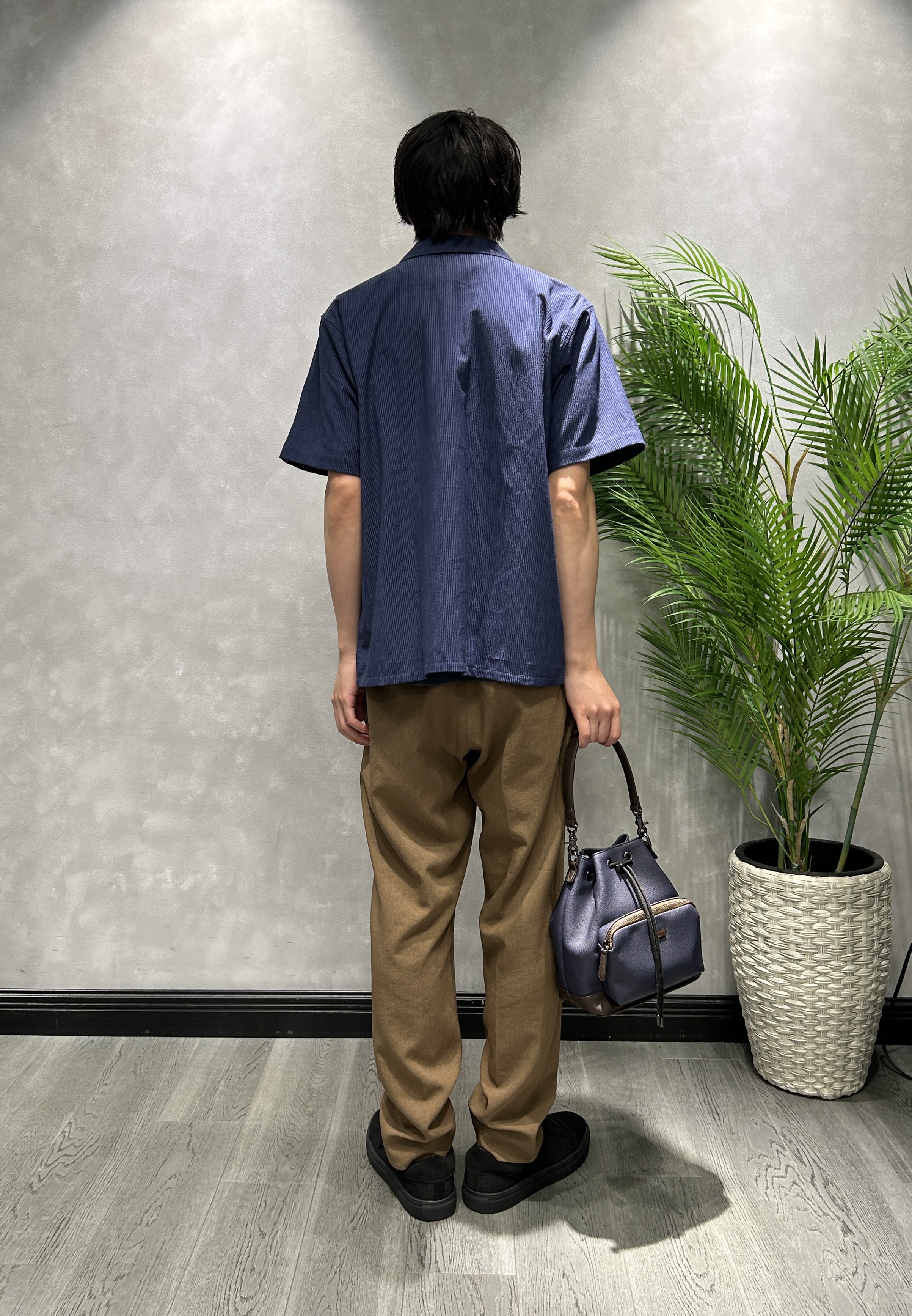 ruiさんの「TAKEO KIKUCHI｜【通気性】トリコットサッカー オープンカラー シャツ」を使ったコーディネート