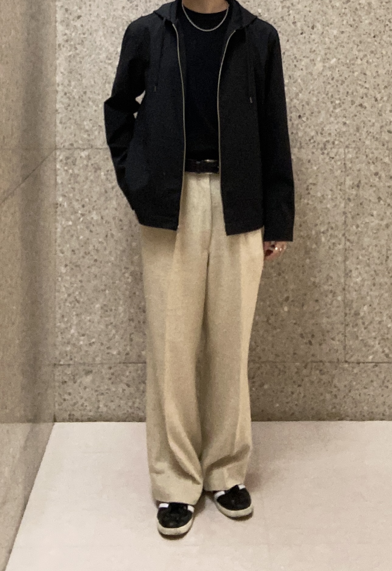 キムラさんの「TAKEO KIKUCHI｜【撥水・洗える・シワになりにくい】 リランチェ（R） フードブルゾン」を使ったコーディネート