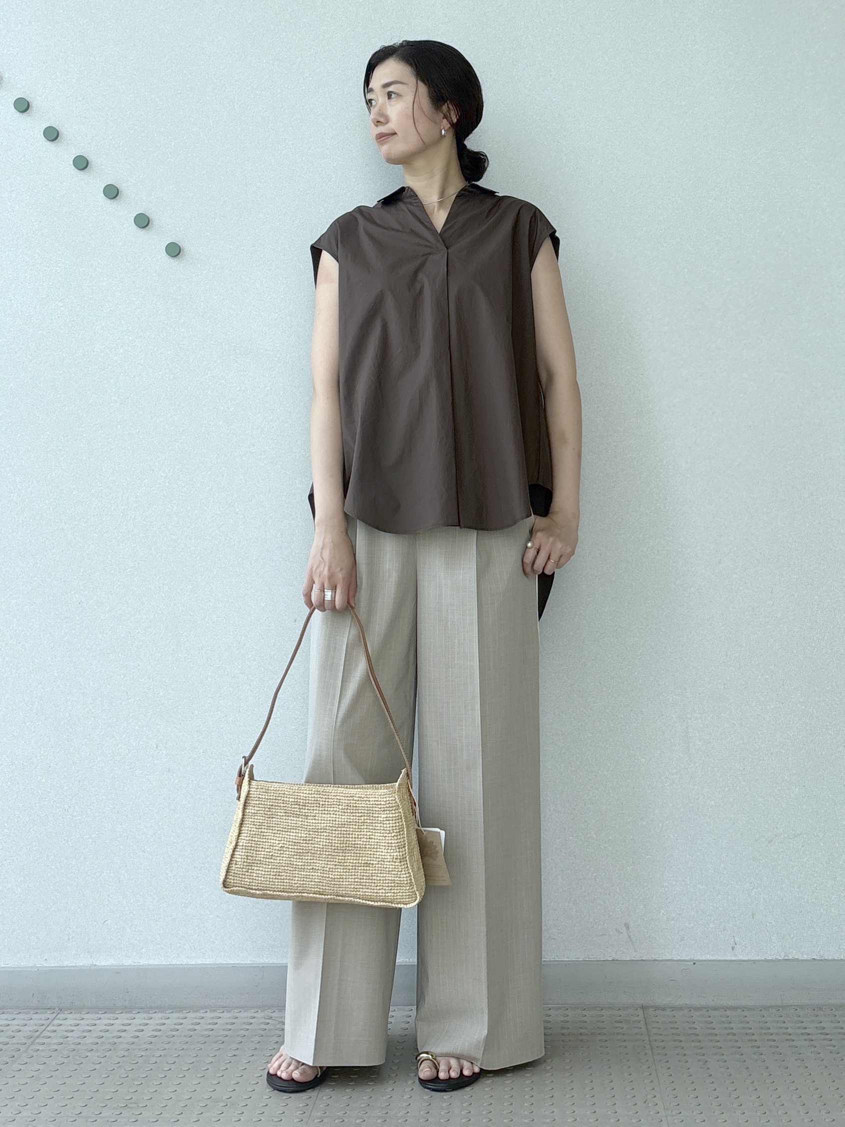 saitoさんの「DRESSTERIOR｜フレンチスリーブ スキッパーブラウス」を使ったコーディネート