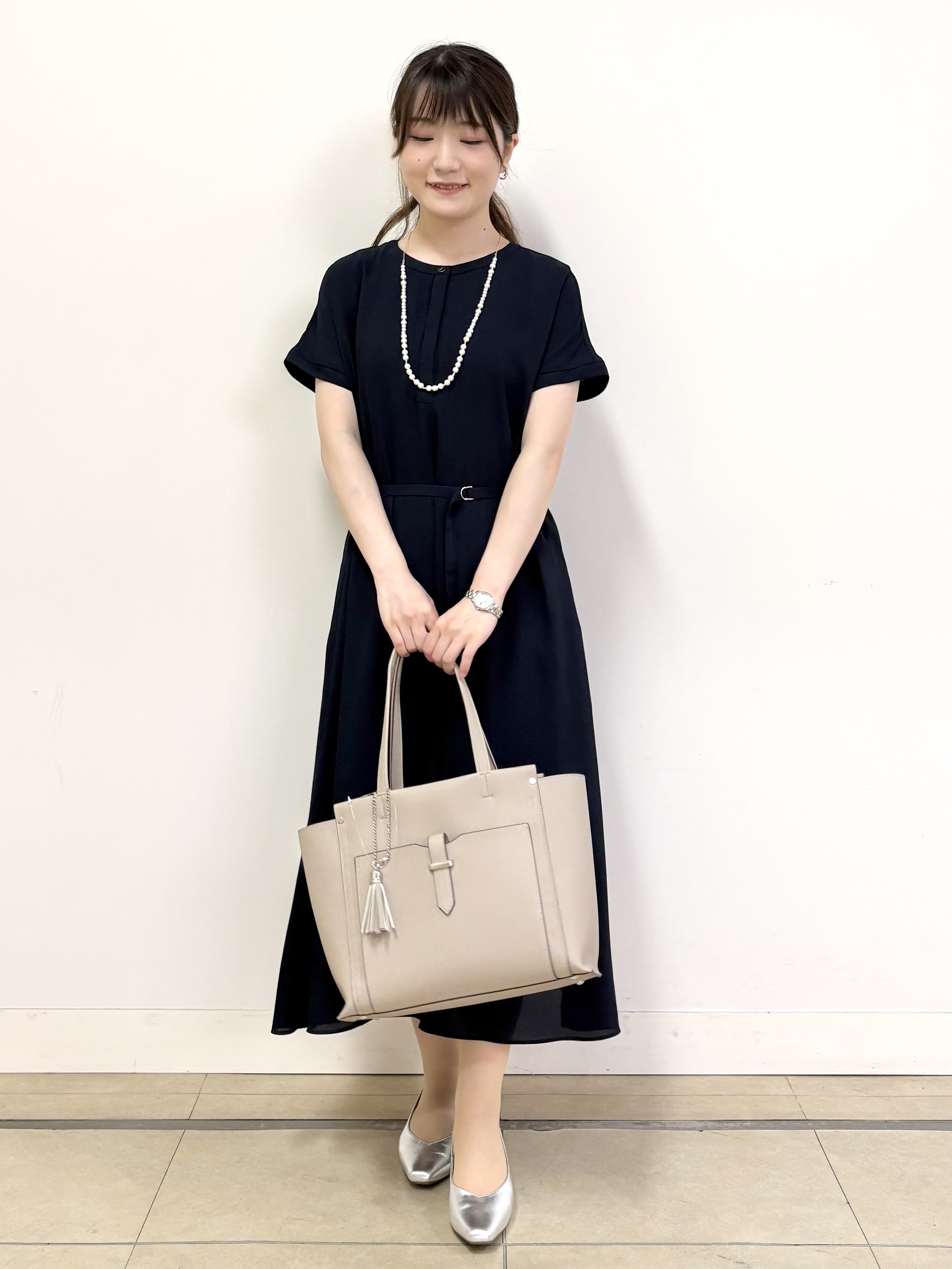 mikiさんの「Reflect｜【手洗い可】プリント柄ワンピース」を使ったコーディネート
