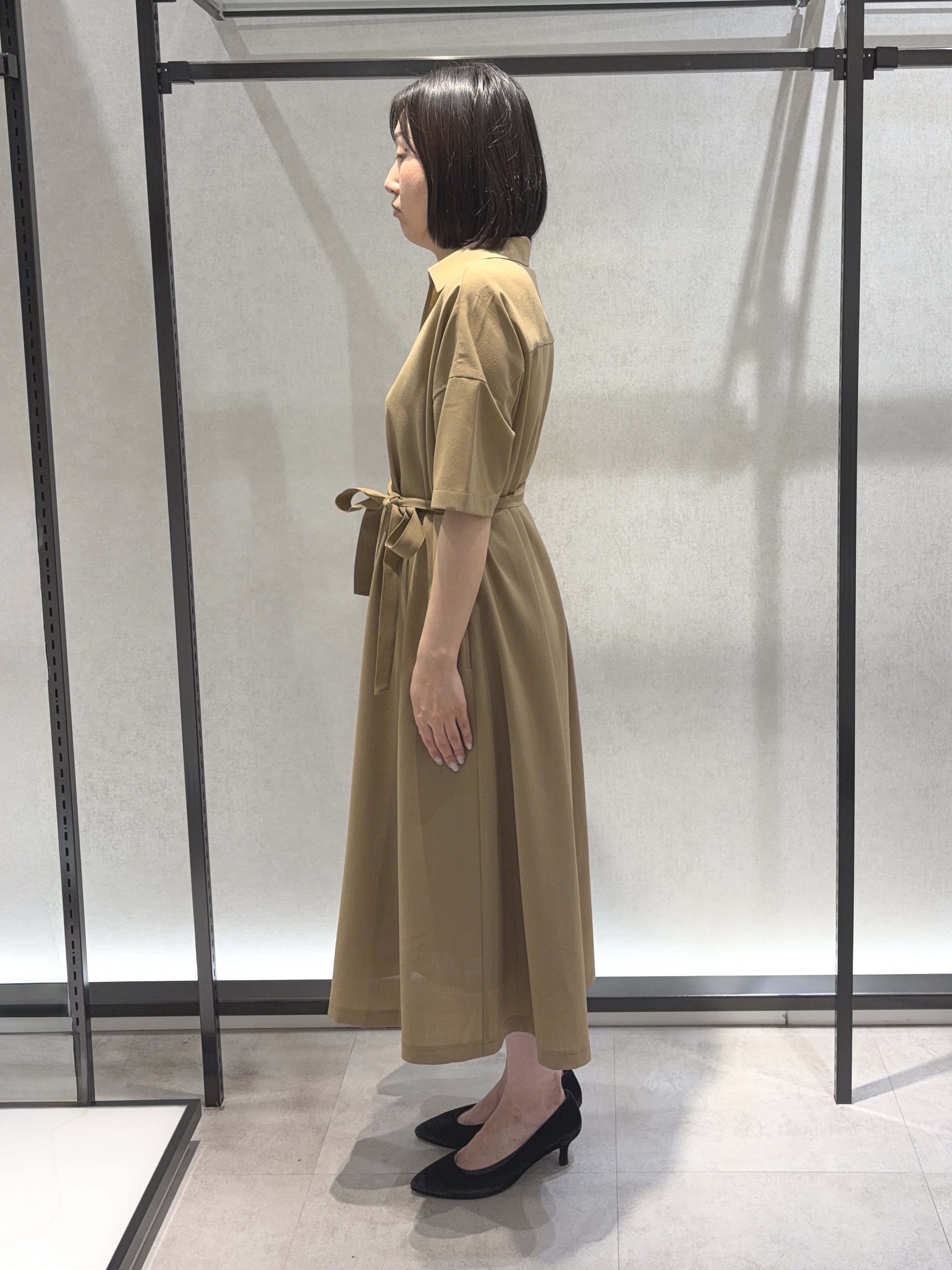 わたなべさんの「UNTITLED｜【初秋も活躍/UVカット/接触冷感】エアリークールワンピース」を使ったコーディネート