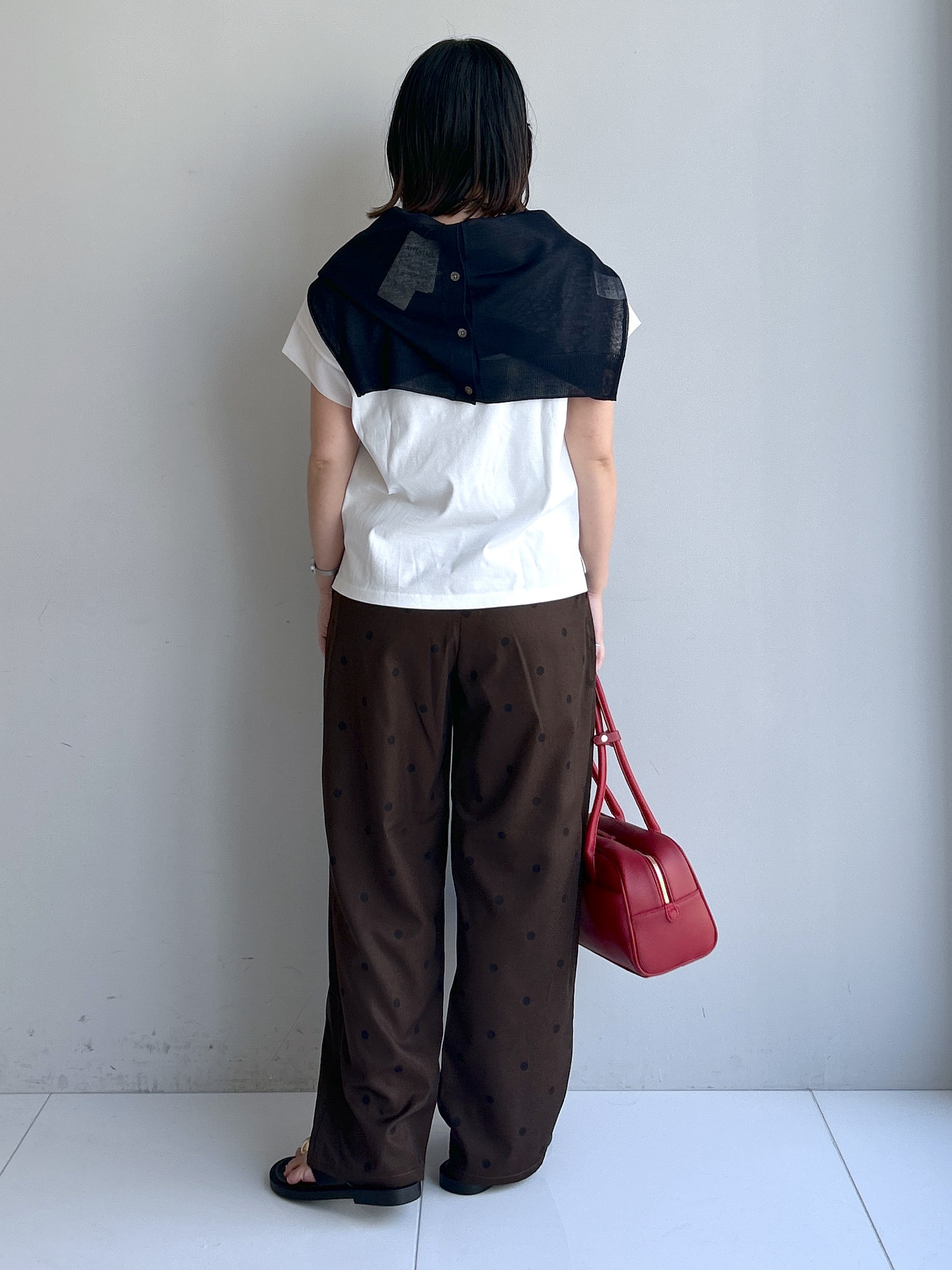 Hirokaさんの「Dessin｜【UVカット/接触冷感】美光沢カットソー」を使ったコーディネート