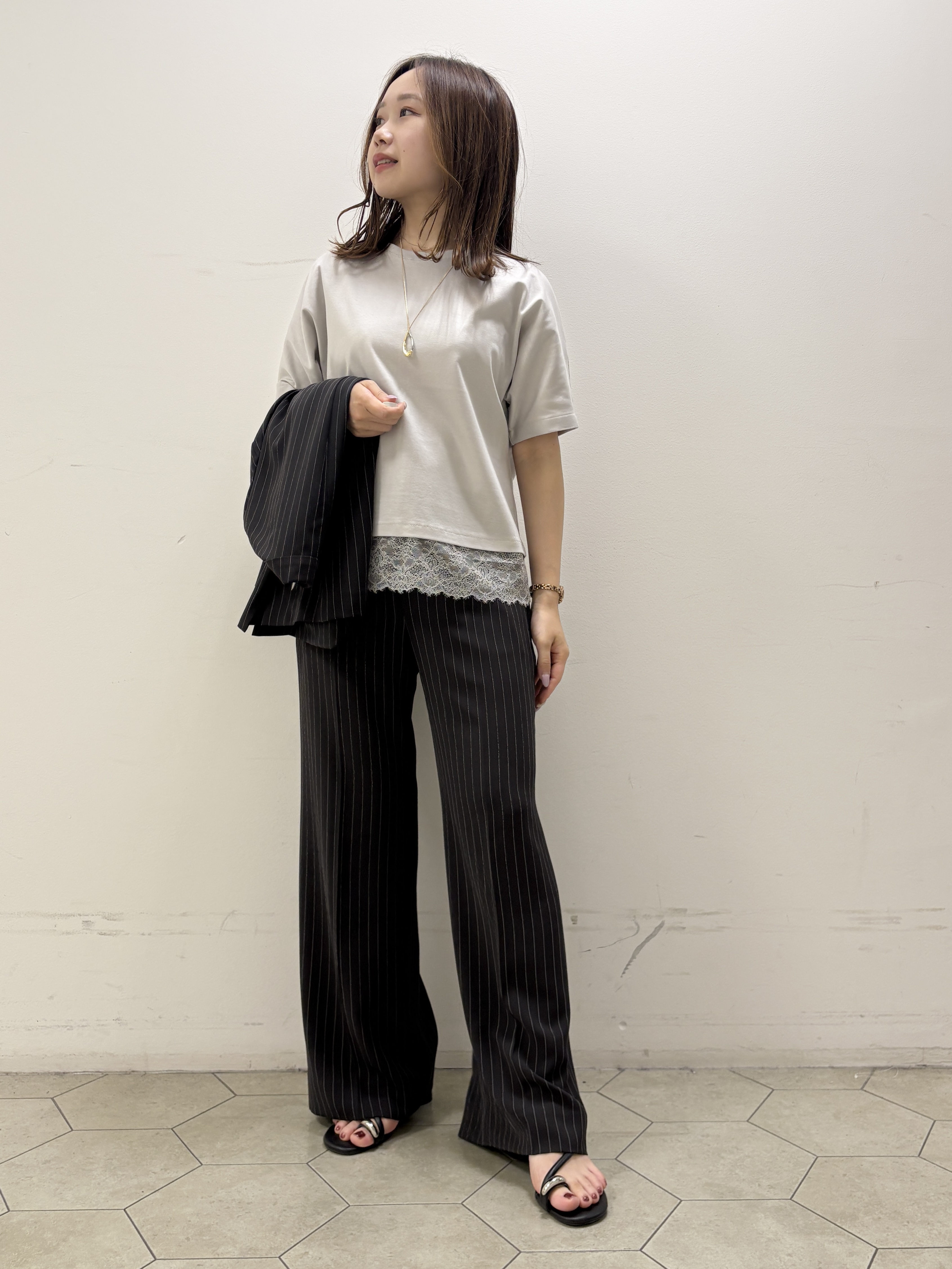 kahoさんの「INDIVI｜【初秋/UVケア/着る日傘】 テーラードジャケット」を使ったコーディネート