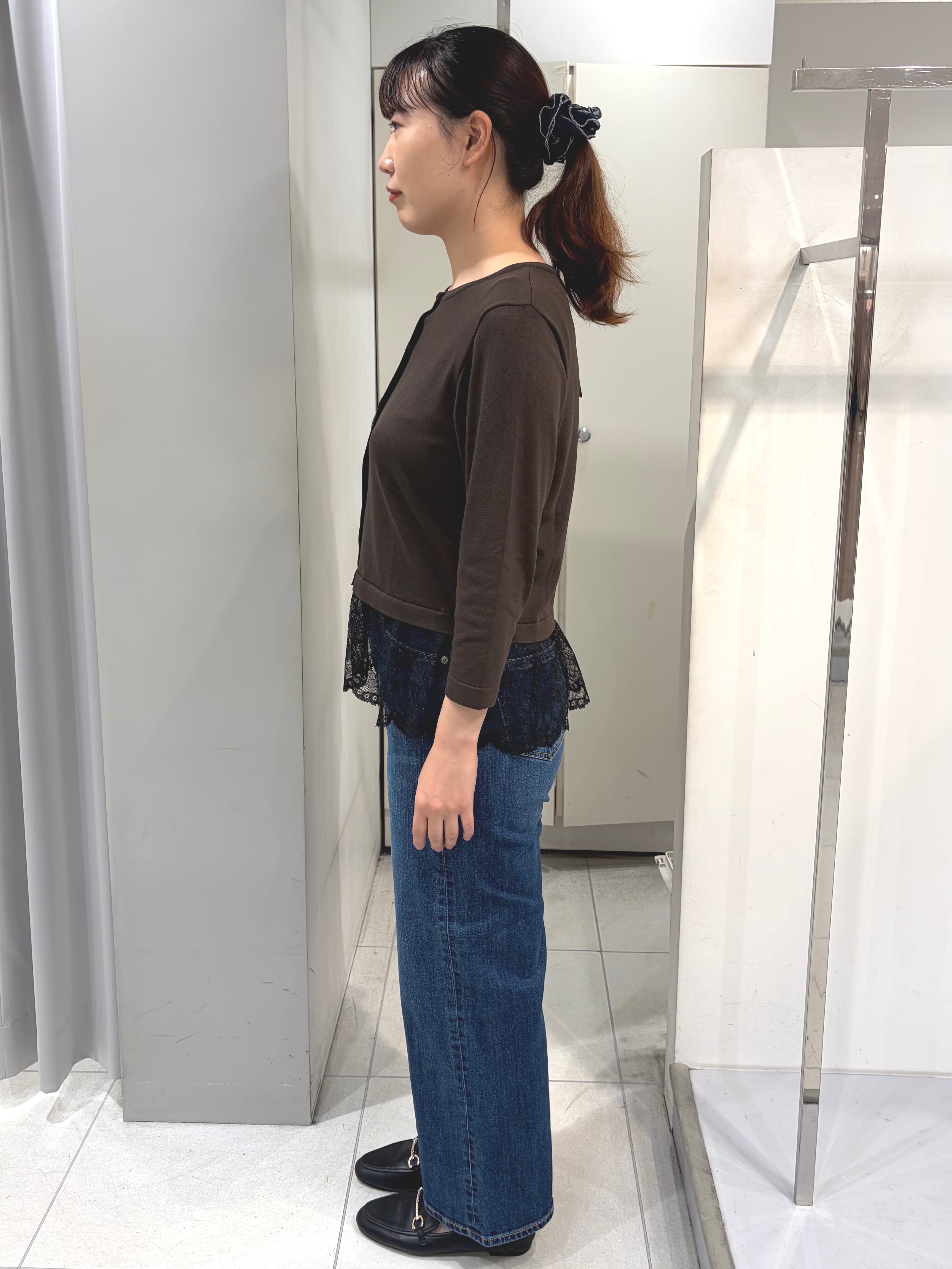 AZUSAさんの「Reflect｜【手洗い可】レースデザインニットカーディガン」を使ったコーディネート