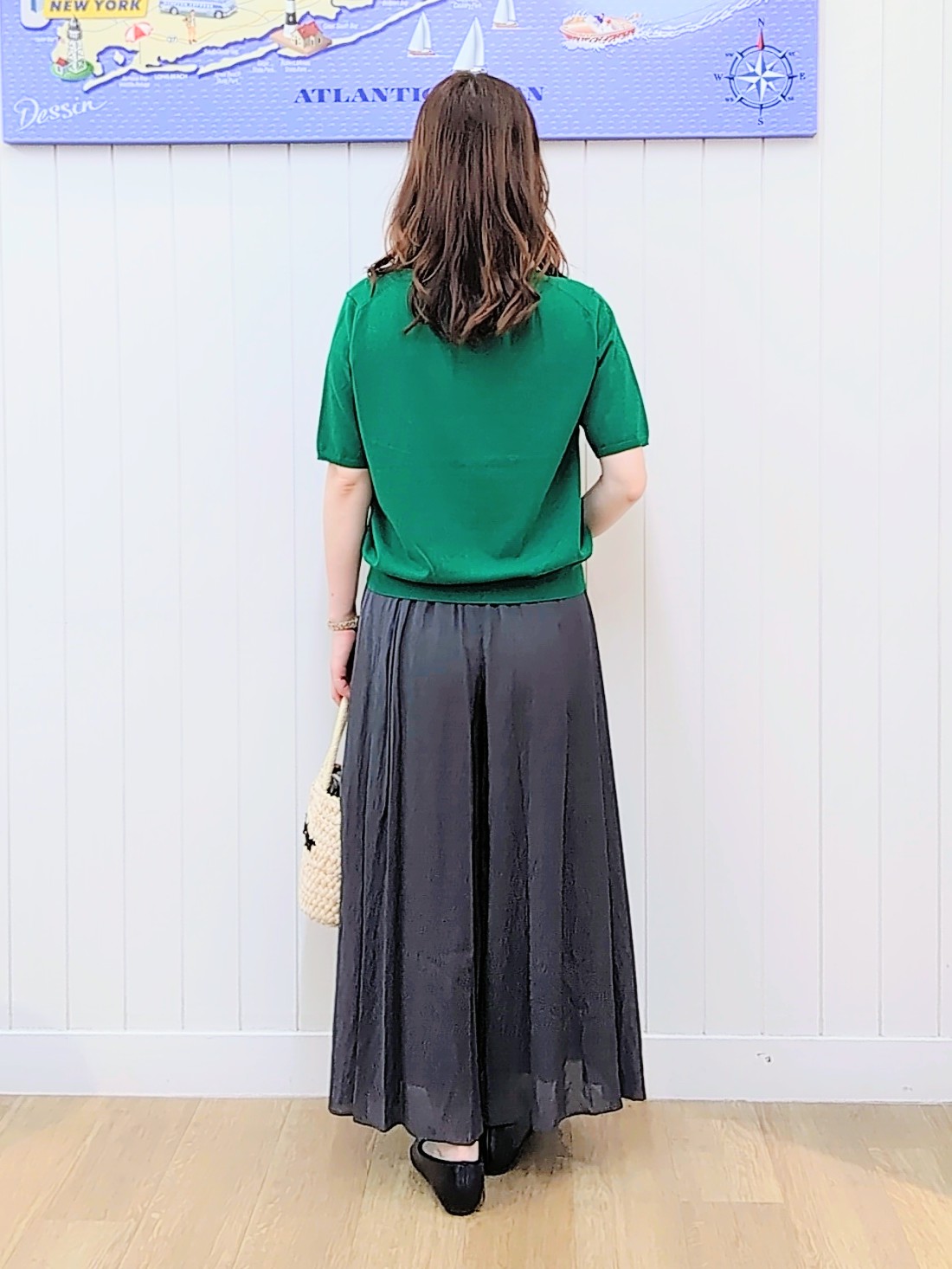 itoさんの「Dessin｜【9色展開/接触冷感/UVカット】ドライタッチサマーニットT」を使ったコーディネート