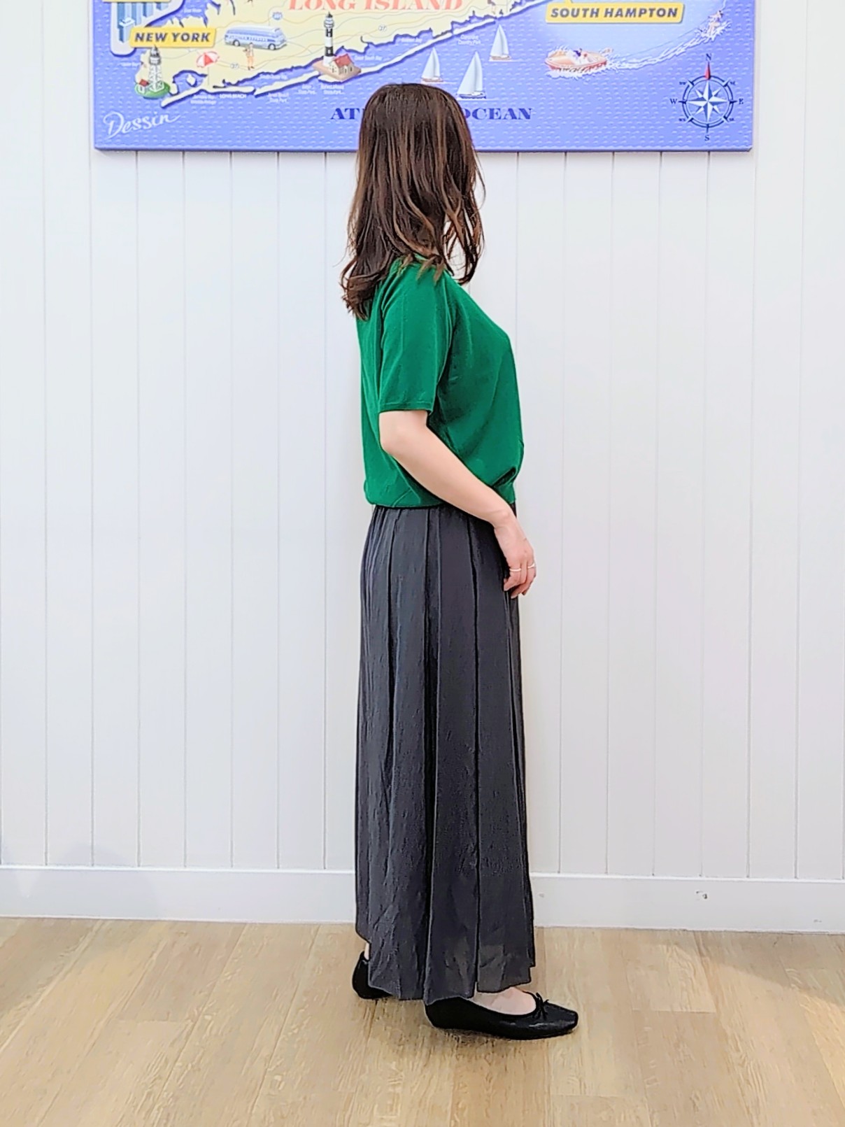 itoさんの「Dessin｜【9色展開/接触冷感/UVカット】ドライタッチサマーニットT」を使ったコーディネート