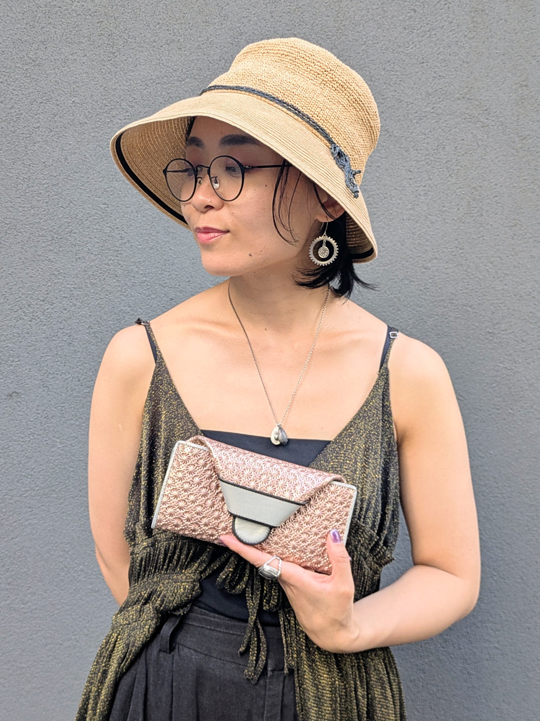 MTさんの「HIROKO HAYASHI｜【数量限定】GIRASOLE CIOCCOLATA（ジラソーレ チョコラータ）長財布ミニ」を使ったコーディネート