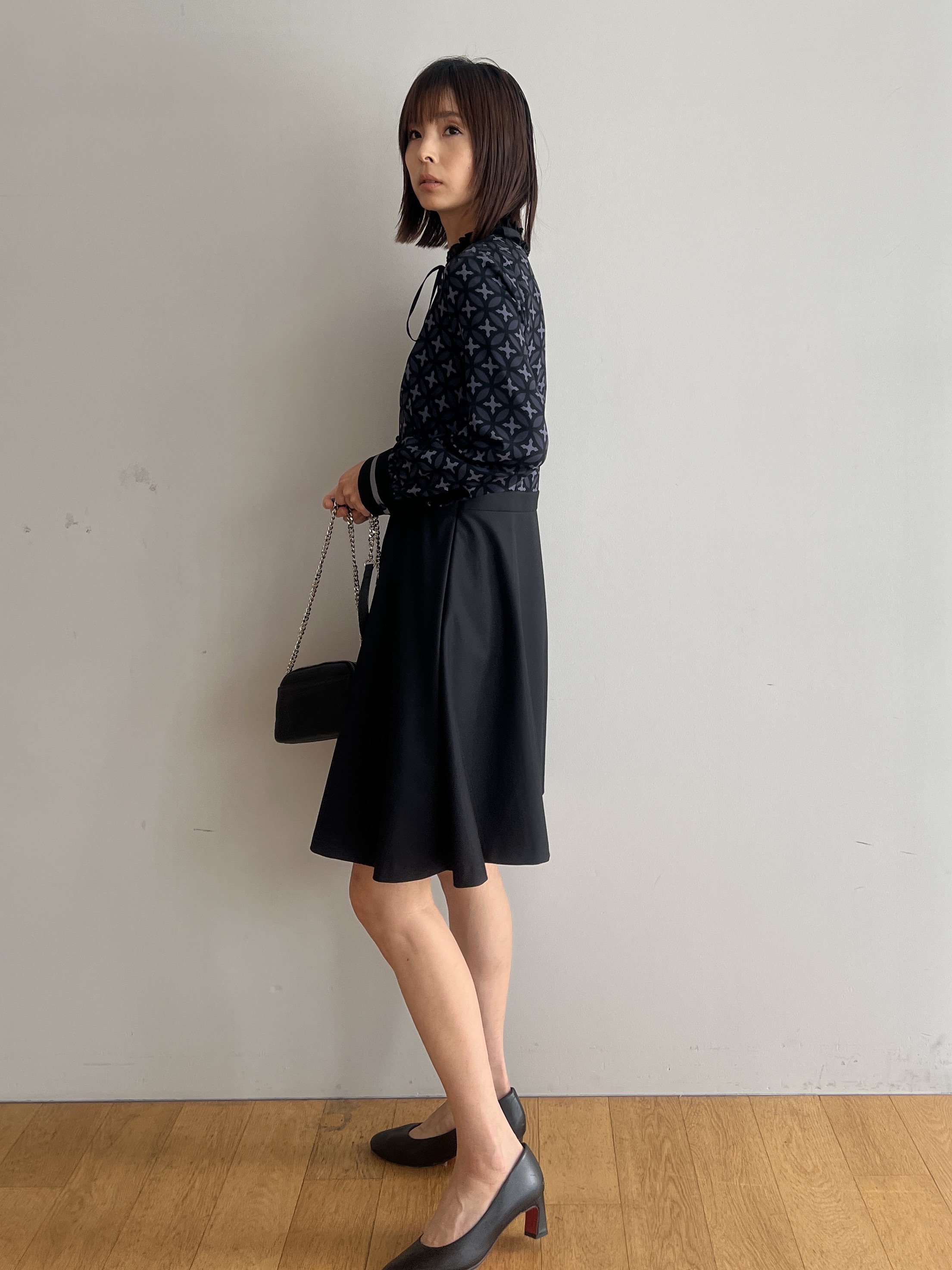 misaさんの「DRESSTERIOR｜【otonaMUSE5月号掲載】アーチフィットレザーパンプス」を使ったコーディネート