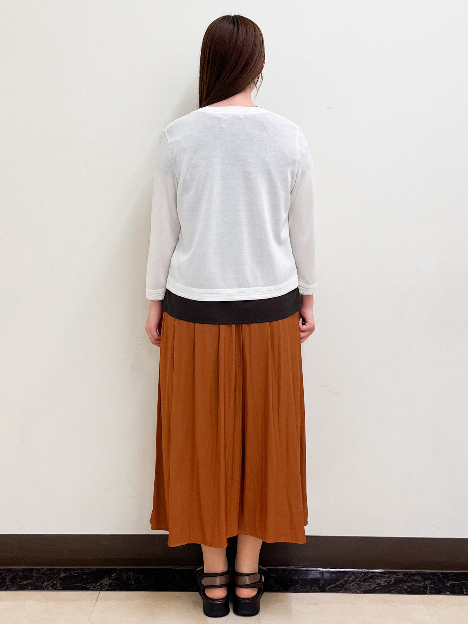 mikikoさんの「Reflect｜七分袖ニットカーディガン」を使ったコーディネート