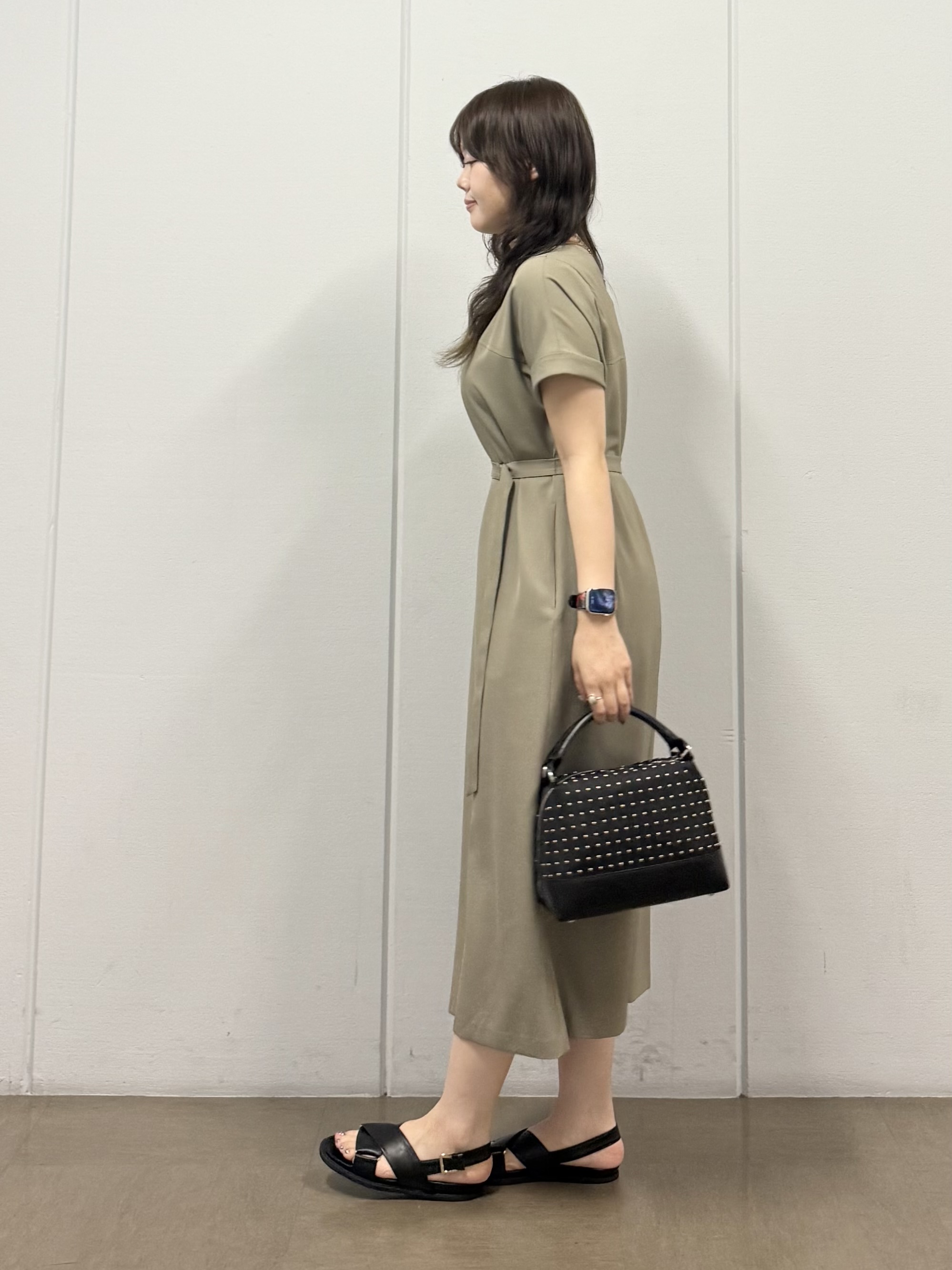 mizukiさんの「INDIVI｜【洗える／メッシュ素材／SETUP可能】半袖シアージャケット」を使ったコーディネート