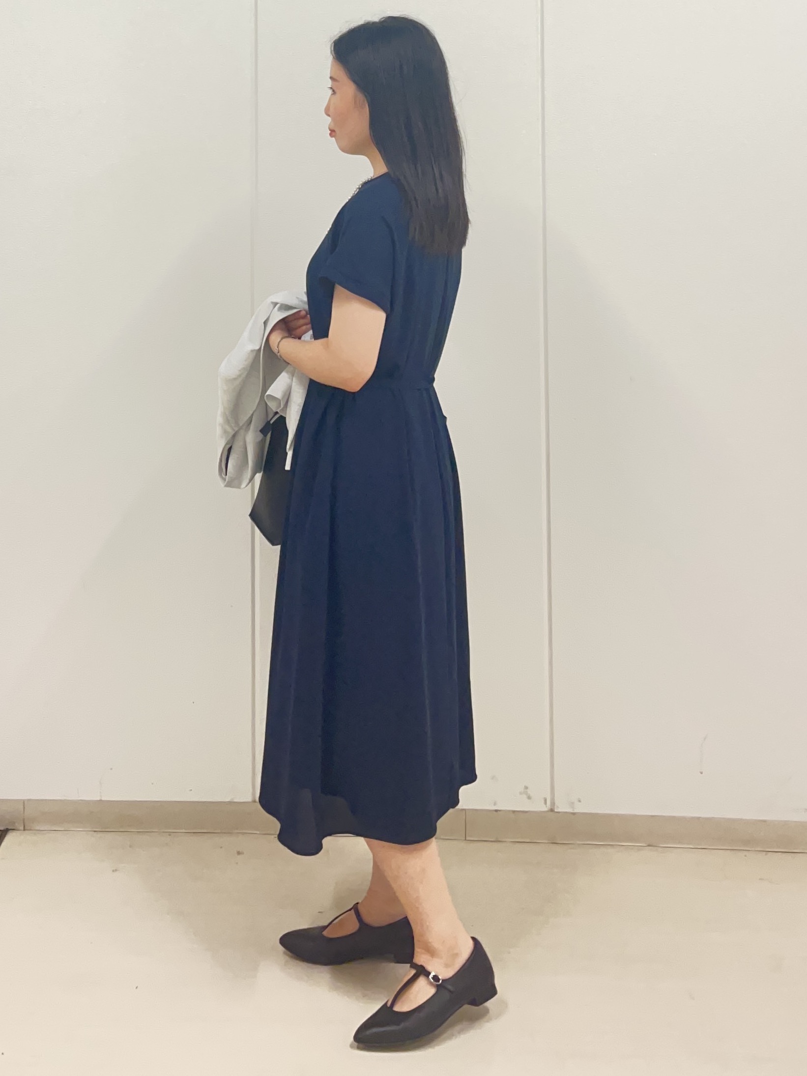 Rihoさんの「Reflect｜【手洗い可】プリント柄ワンピース」を使ったコーディネート