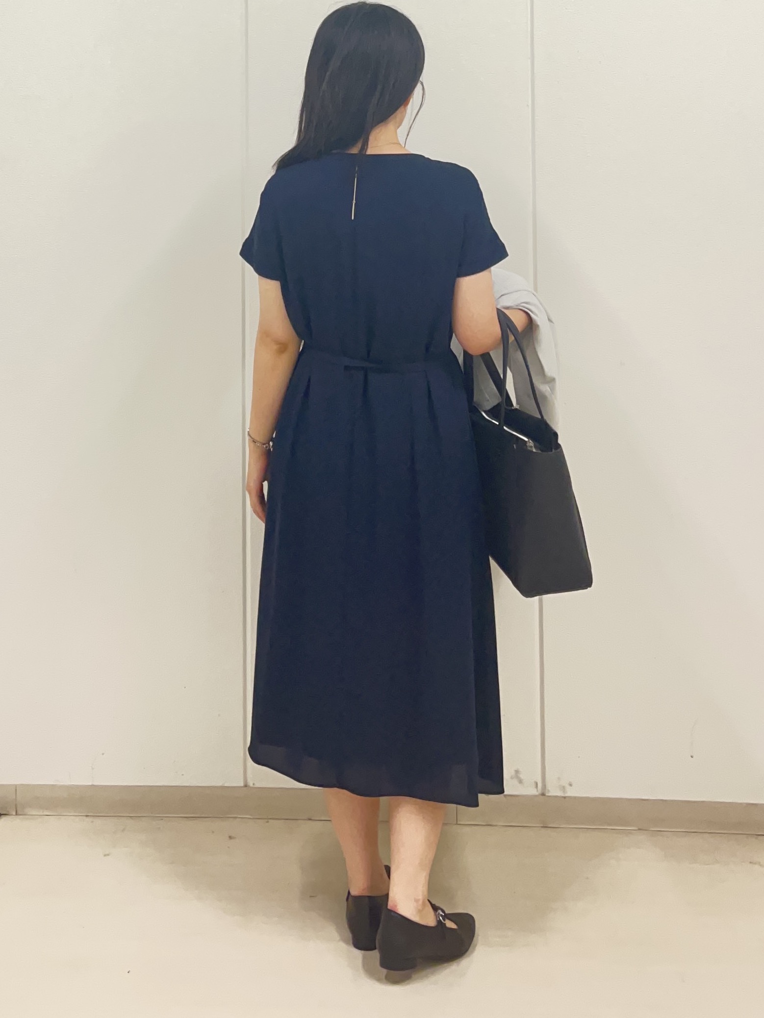 Rihoさんの「Reflect｜【手洗い可】プリント柄ワンピース」を使ったコーディネート