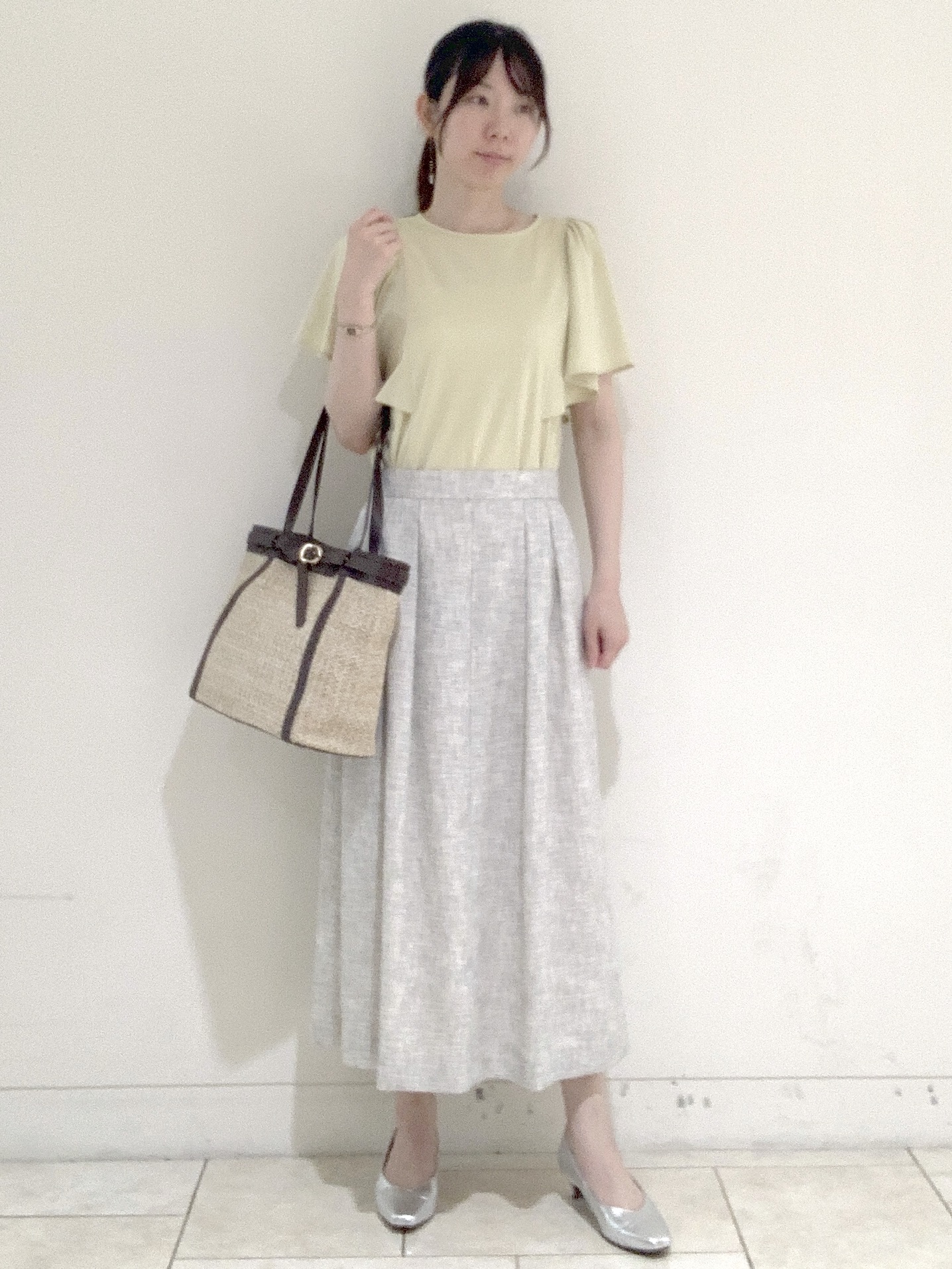 ヤマグチさんの「Reflect｜【UVカット／接触冷感／吸水速乾】フレアスリーブトップス」を使ったコーディネート