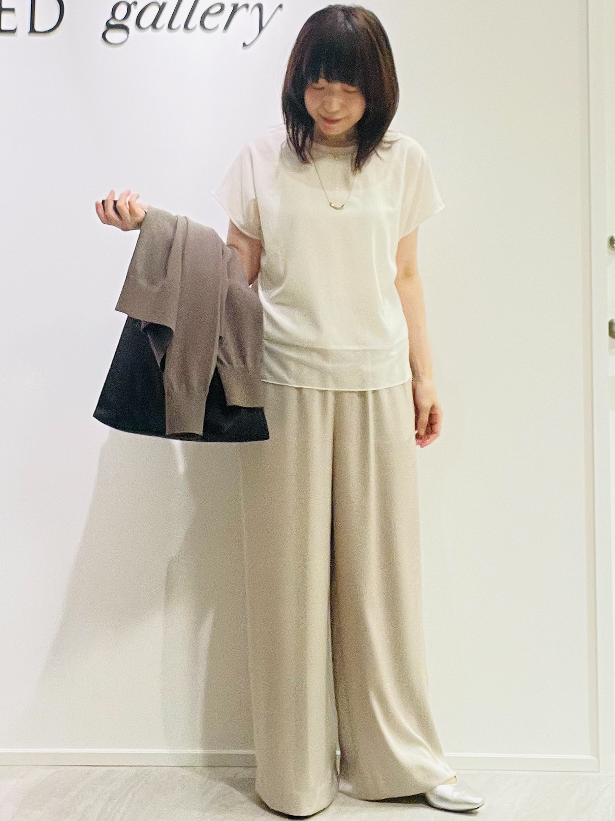 めいさんの「UNTITLED｜【アンサンブル可/日除け・冷房対策】シアーレーヨンZIPカーディガン」を使ったコーディネート