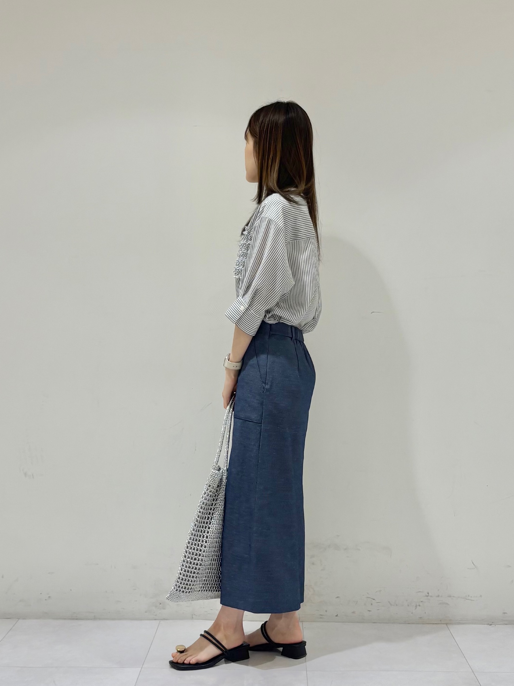 kyokaさんの「UNTITLED｜【接触冷感/通気性/洗える】フロントフリルブラウス」を使ったコーディネート