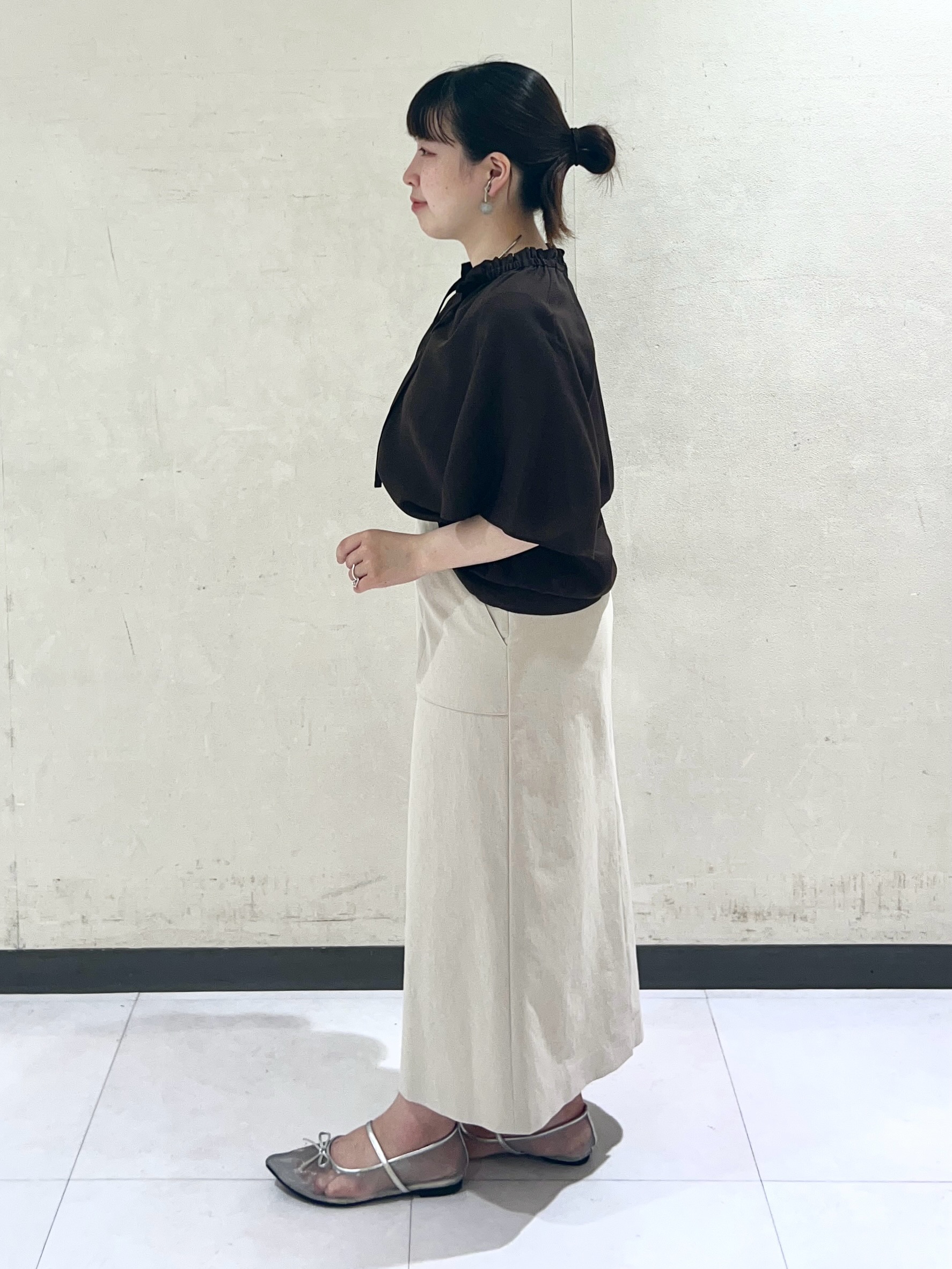 Mitsukiさんの「UNTITLED｜【シアー/首元フリル】シルキーシフォンブラウス」を使ったコーディネート