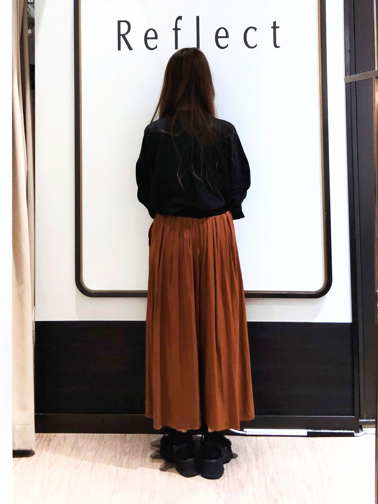 Chiiさんの「Reflect｜【手洗い可】プチハイネック ギャザーブラウス」を使ったコーディネート