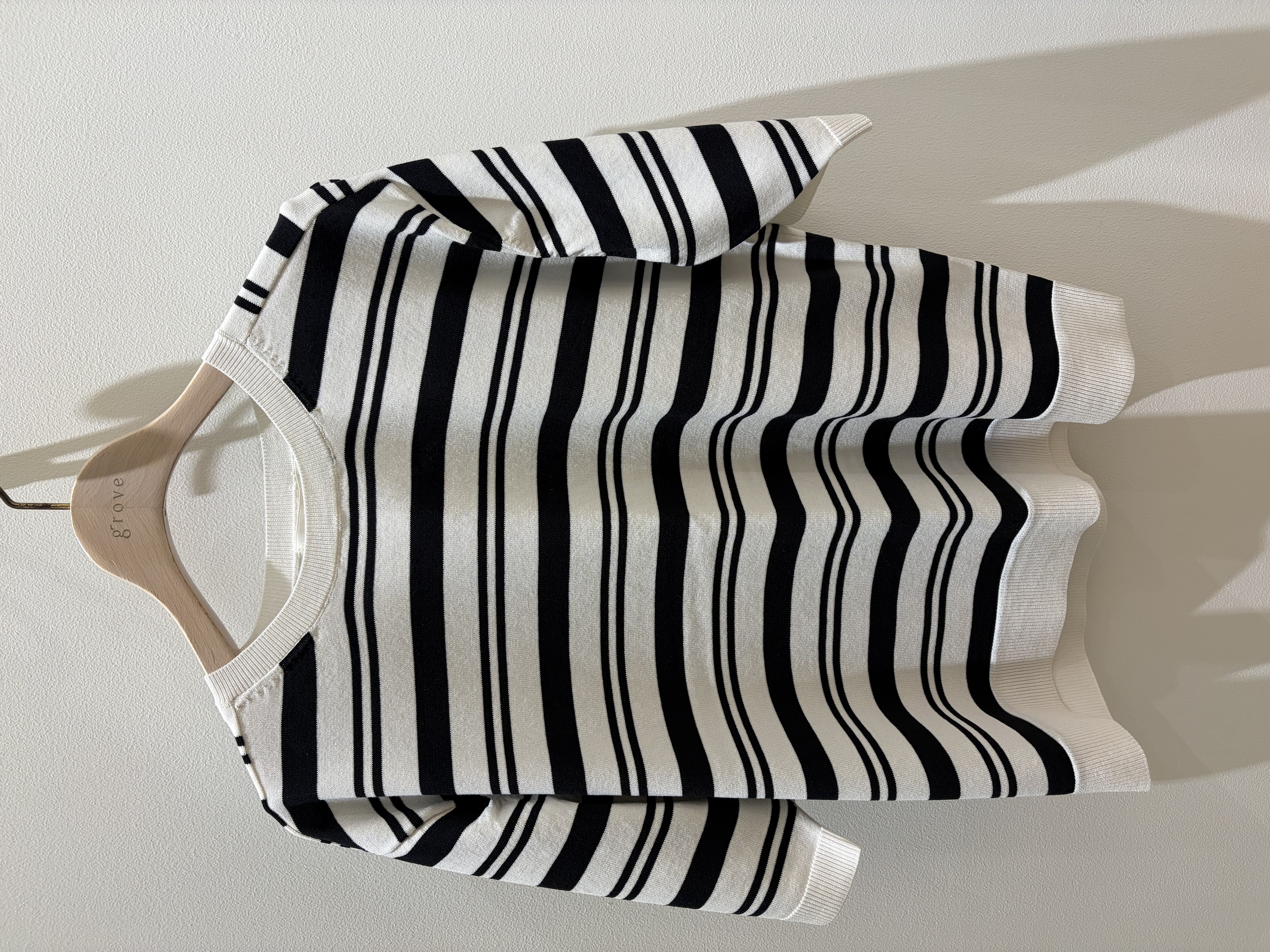 たまさんの「grove｜【UVカット・洗濯機◎】Tシャツ感覚で着られるコットン混ニット」を使ったコーディネート