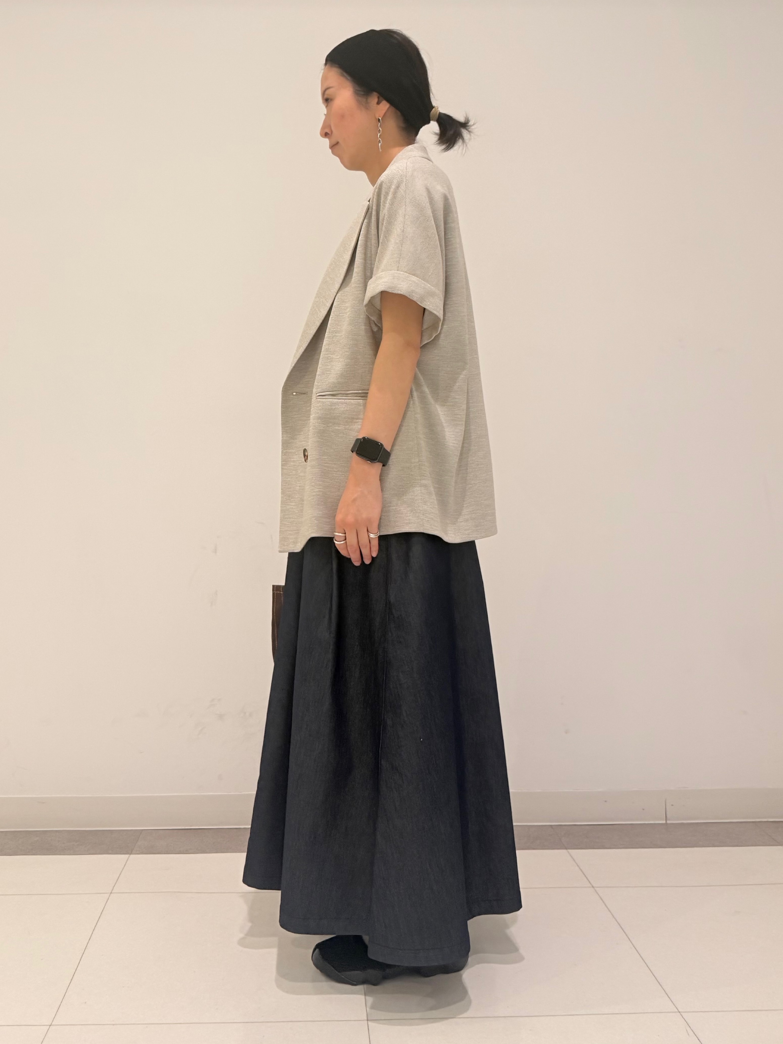 MIYAKAWAさんの「DRESSTERIOR｜【セットアップ可/UVカット/接触冷感/吸水速乾】ウォッシャブル リネンライクドルマンジャケット」を使ったコーディネート