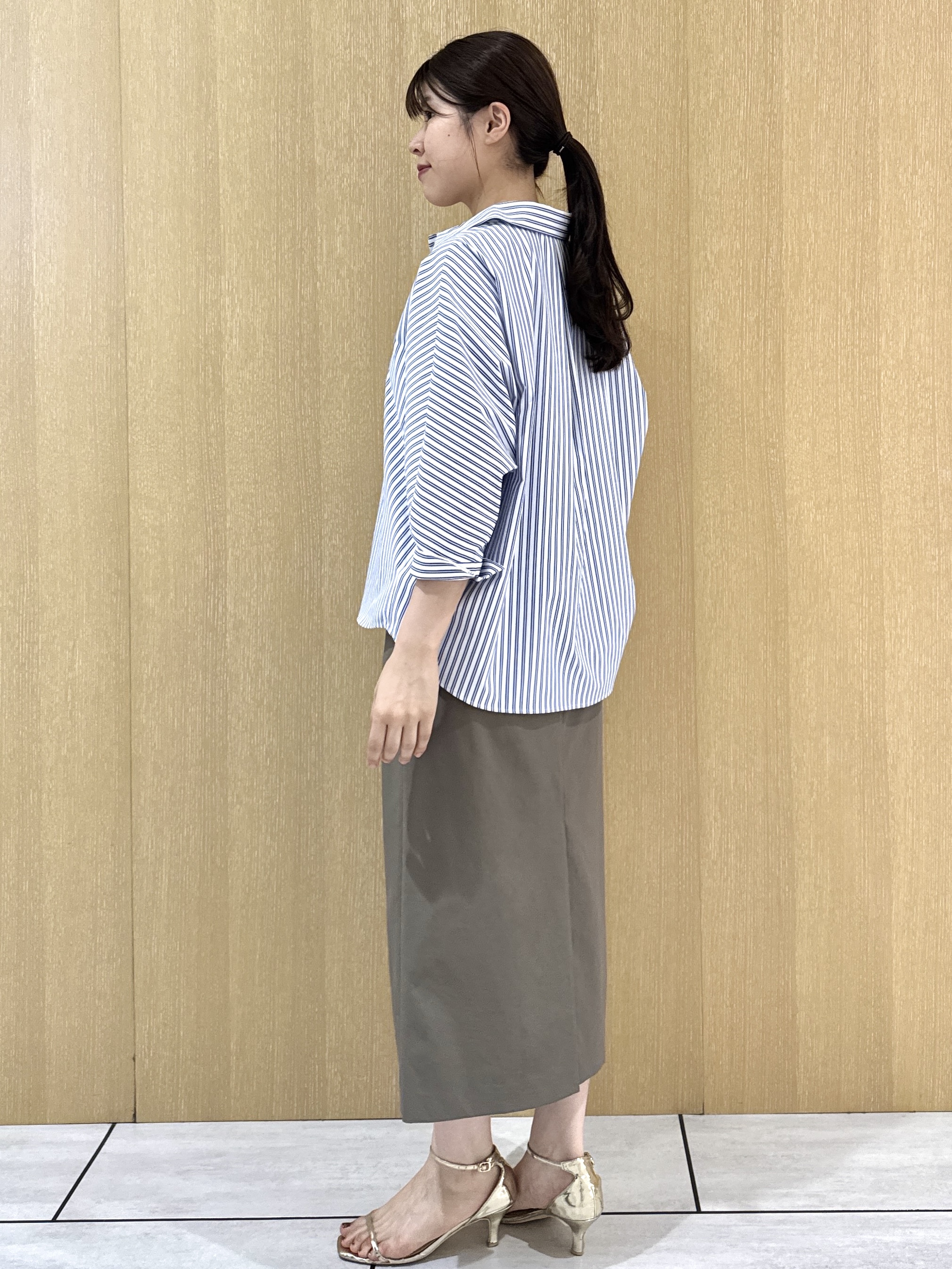 nanaさんの「UNTITLED｜【接触冷感/吸水速乾/UVカット】ドルマンスリーブシャツ」を使ったコーディネート