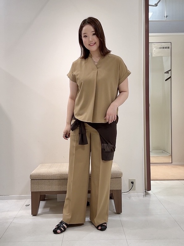 YUIさんの「UNTITLED｜【7色展開/ゆったり/ショート丈】シアートリコットカーディガン」を使ったコーディネート