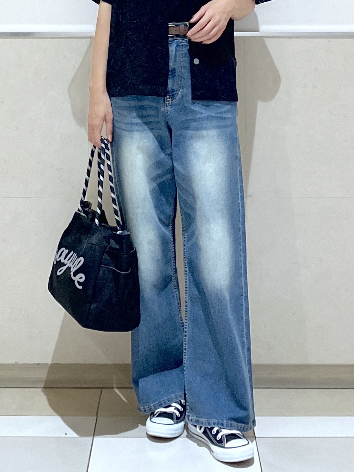 eriko さんの「Dessin｜カラミレース 開襟シャツ」を使ったコーディネート