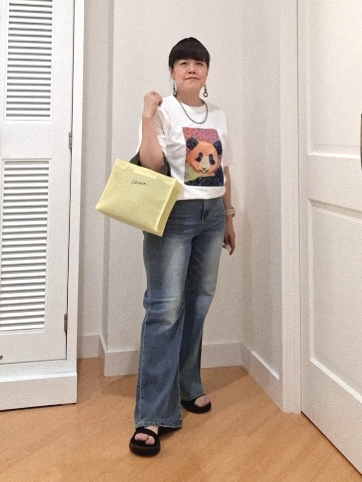 ai-Pさんの「Dessin｜Sei Horinouchi&times;Dessin Tシャツ」を使ったコーディネート