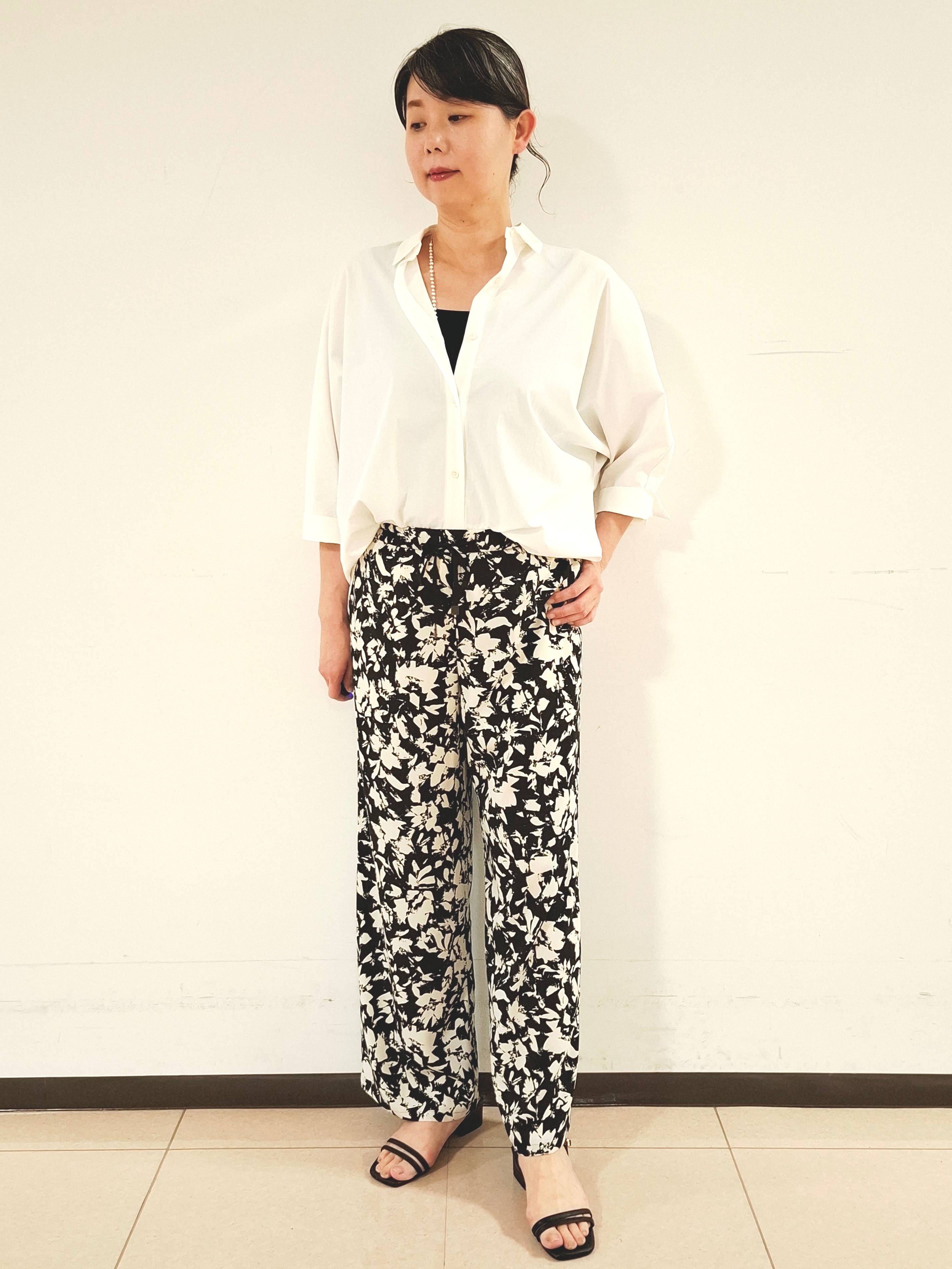 ねぎさんの「UNTITLED｜【接触冷感/吸水速乾/UVカット】ドルマンスリーブシャツ」を使ったコーディネート