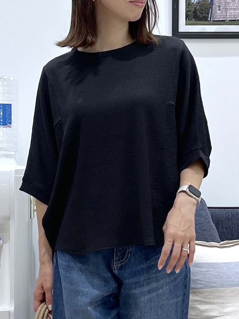 canaさんの「Dessin｜シュリンクジャージ カットソー」を使ったコーディネート