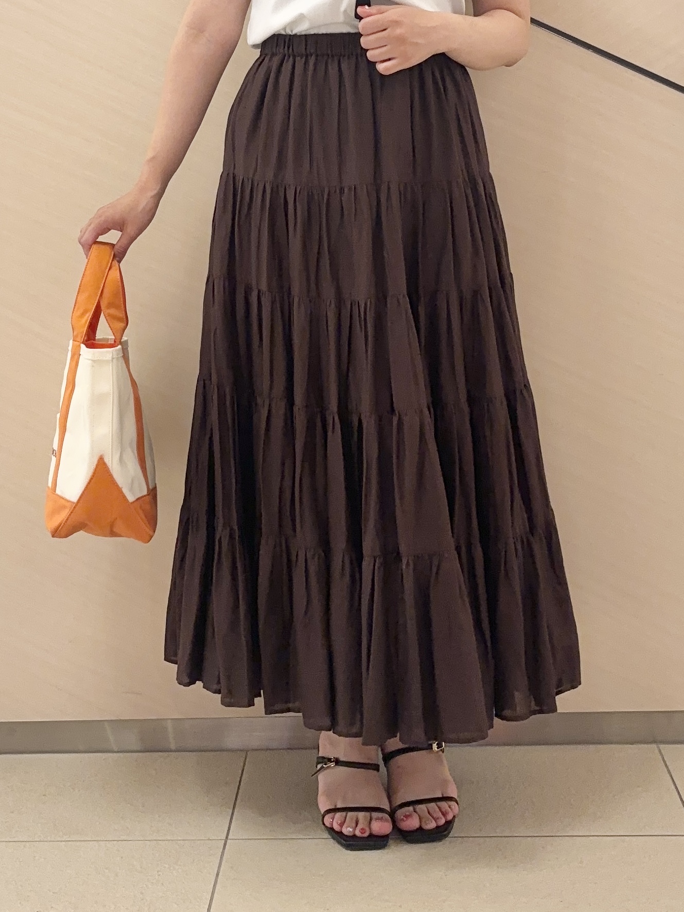 Rinaさんの「DRESSTERIOR｜【otonaMUSE5月号掲載】スキニーベルトサンダル」を使ったコーディネート