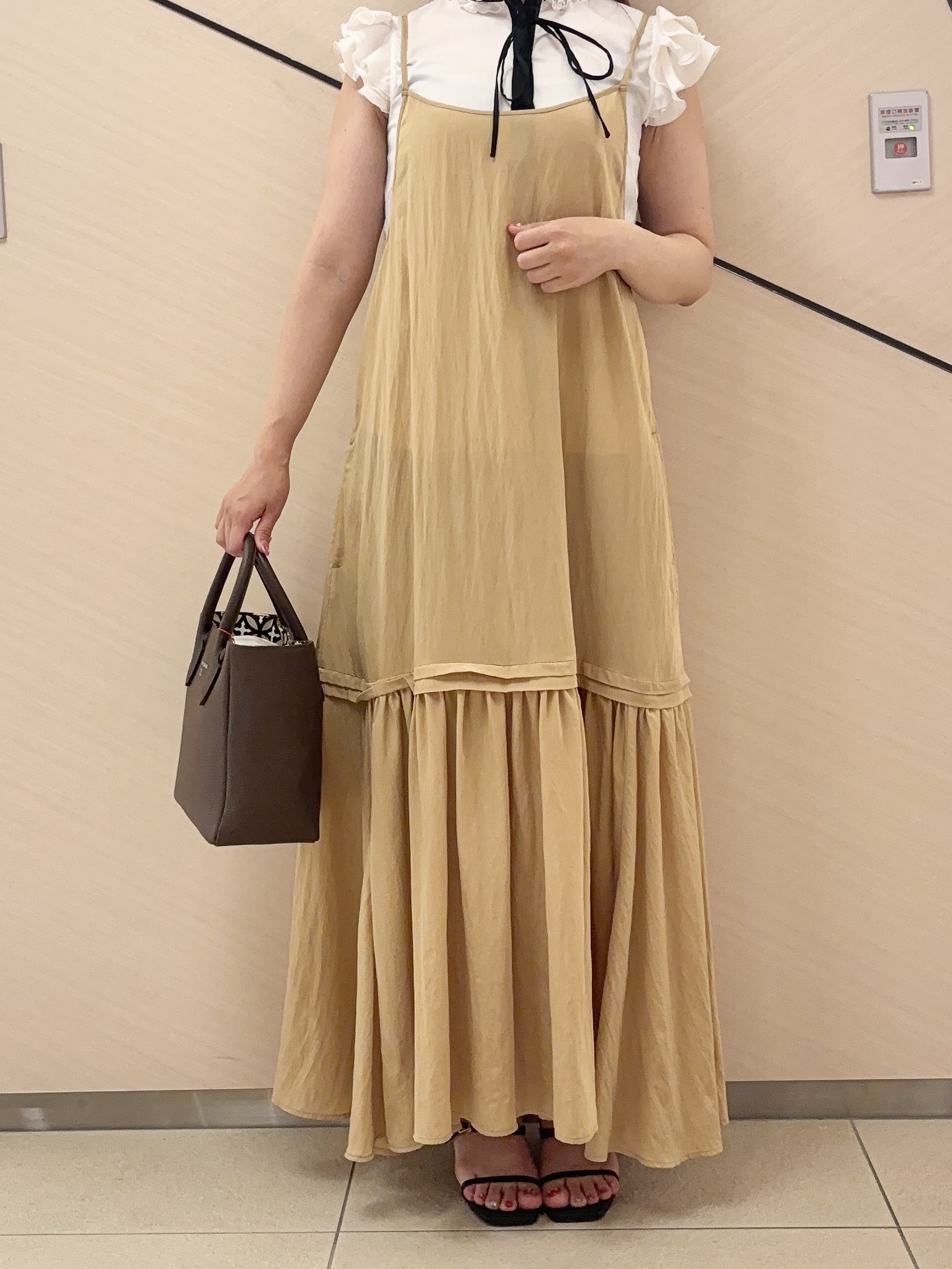 Rinaさんの「DRESSTERIOR｜【otonaMUSE5月号掲載】スキニーベルトサンダル」を使ったコーディネート