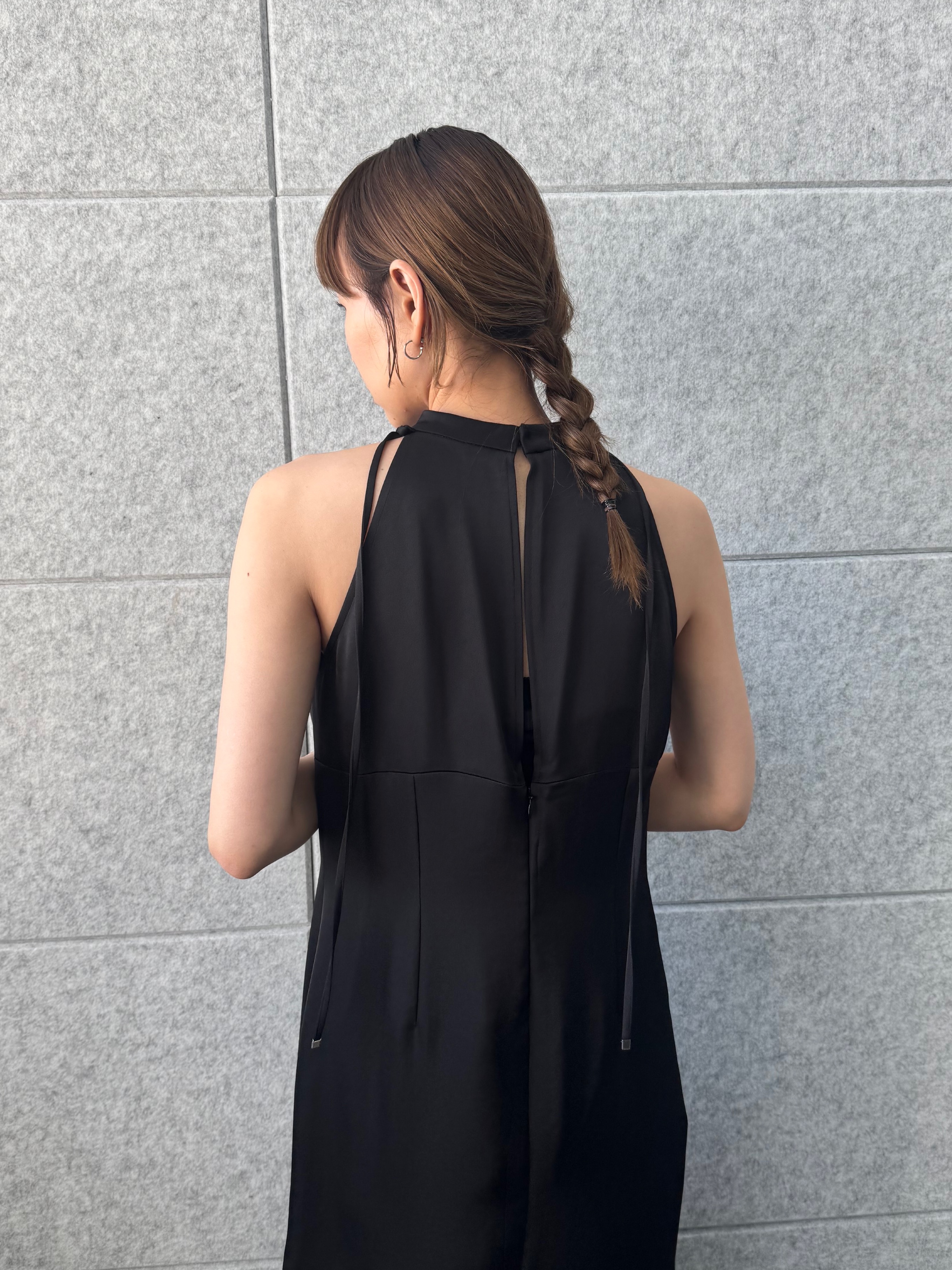 designer yukaさんの「CODE A｜ribbon satin dress」を使ったコーディネート