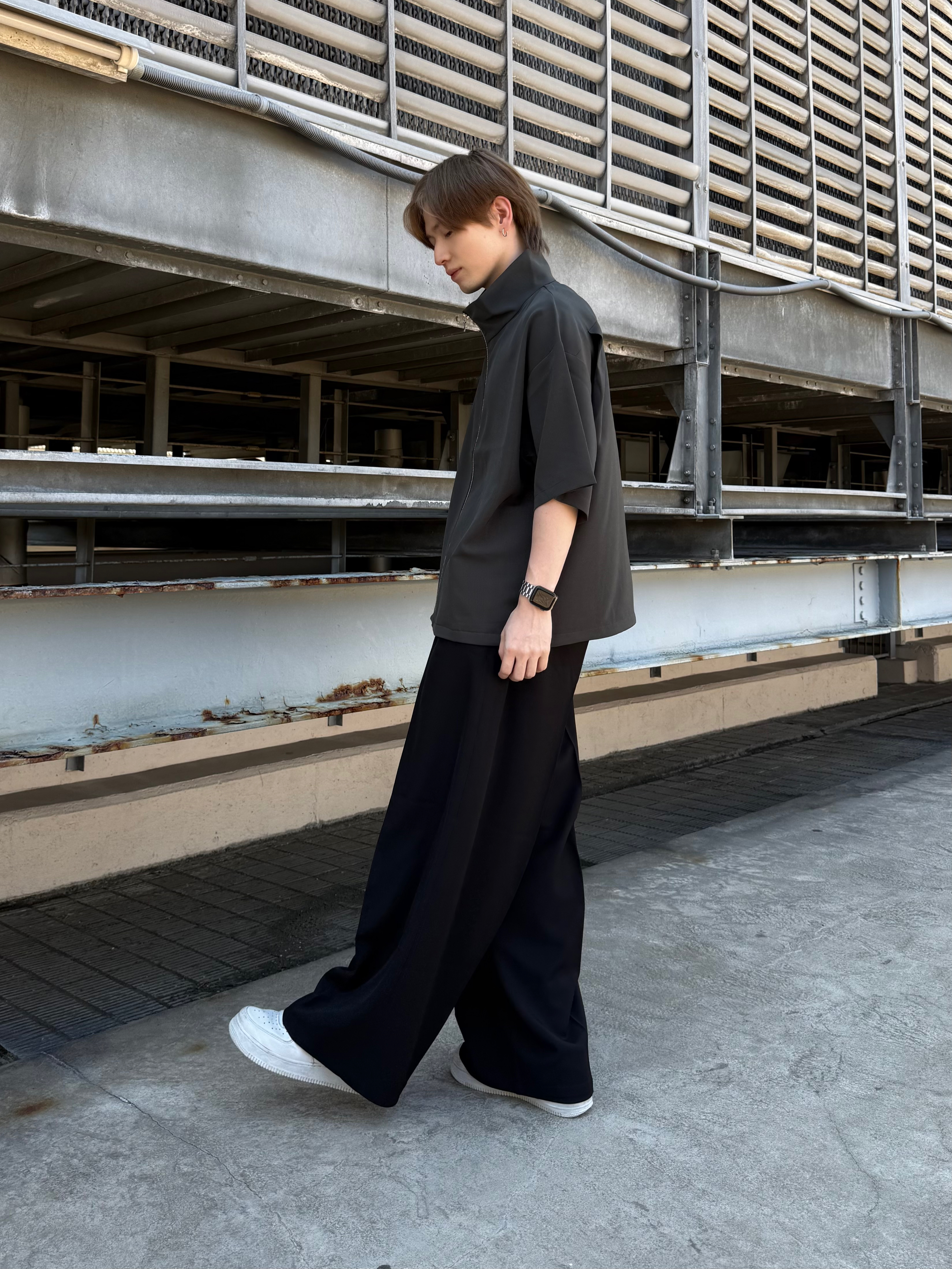 カネダさんの「tk.TAKEO KIKUCHI｜【接触冷感／2WAY】洗えるZIPシャツアウター」を使ったコーディネート