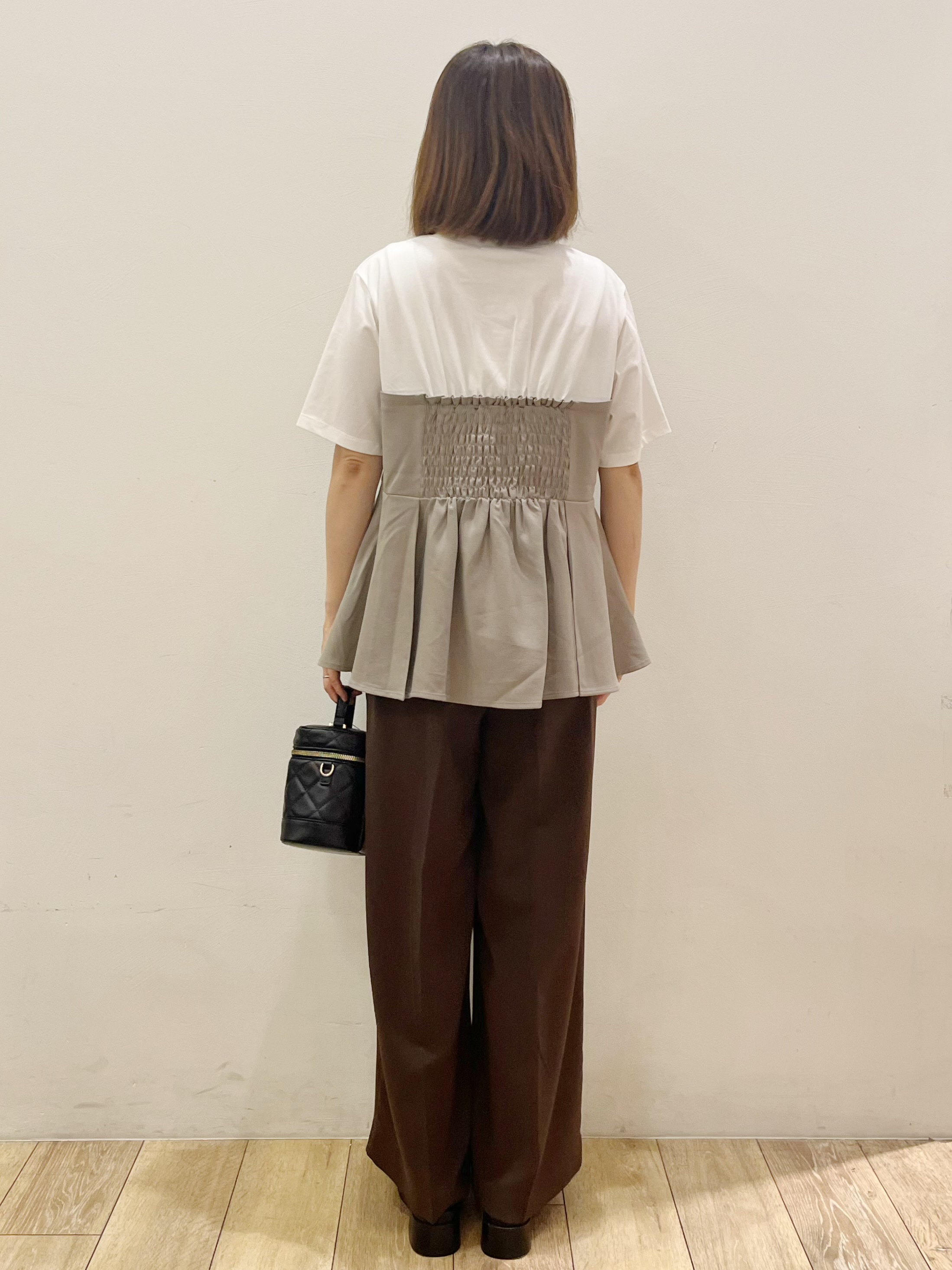 kcさんの「OPAQUE.CLIP｜ビスチェドッキングカットソー【洗濯機OK】」を使ったコーディネート