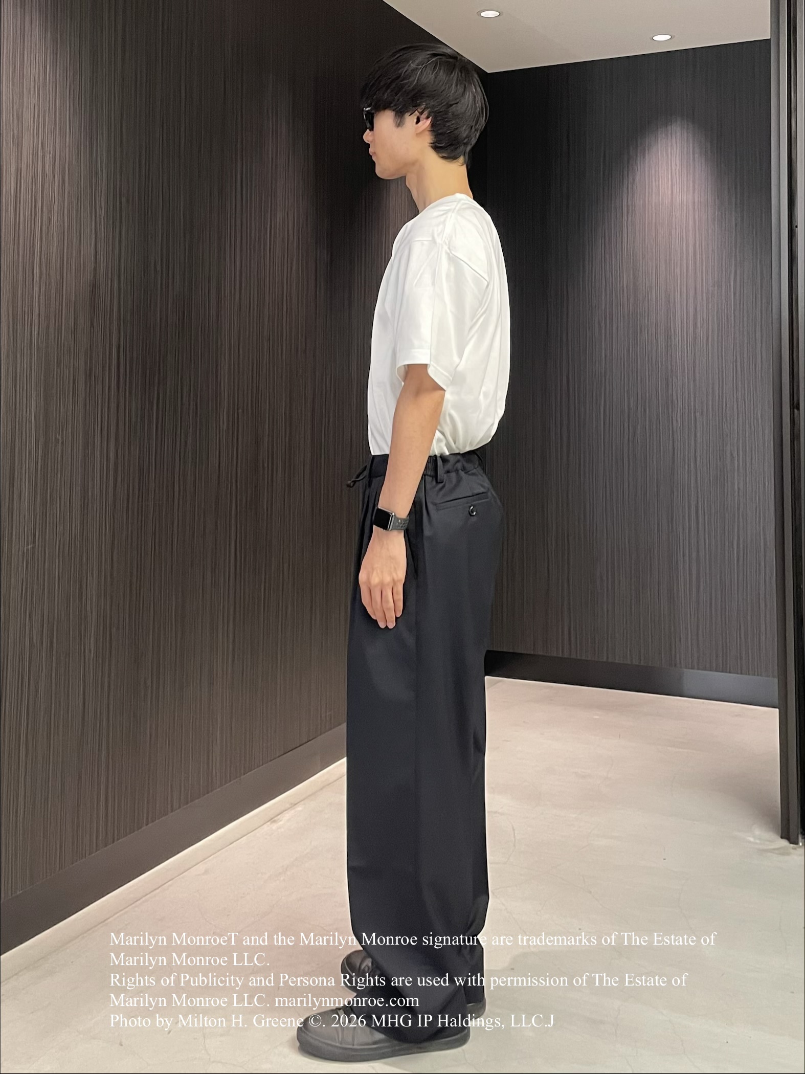 Okdさんの「TAKEO KIKUCHI｜【別注】マリリン・モンロー/フォトTシャツ」を使ったコーディネート