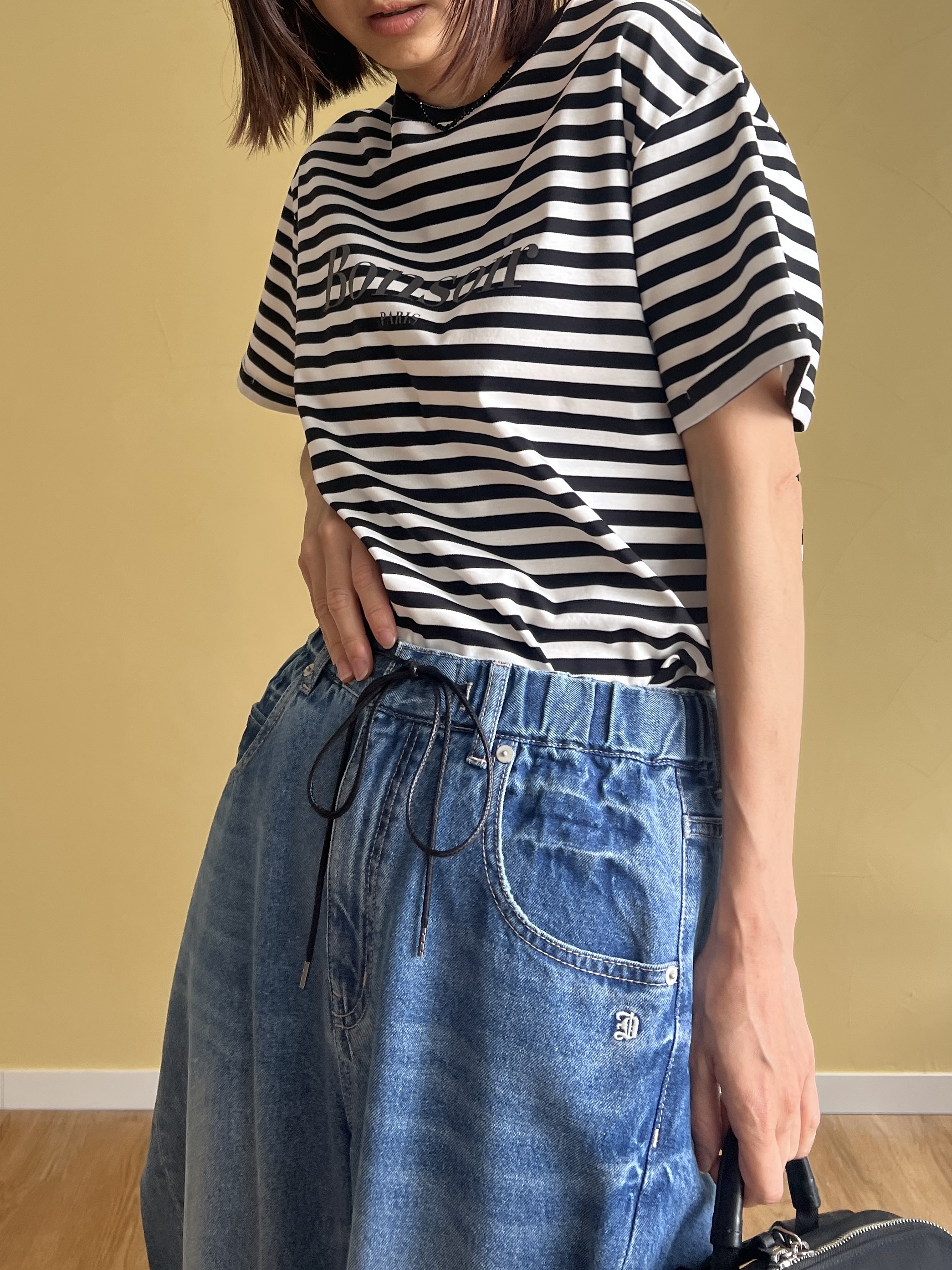 misaさんの「DRESSTERIOR｜NICOLAS LAINAS（ニコラスライナス）ソフトソールトングサンダル」を使ったコーディネート