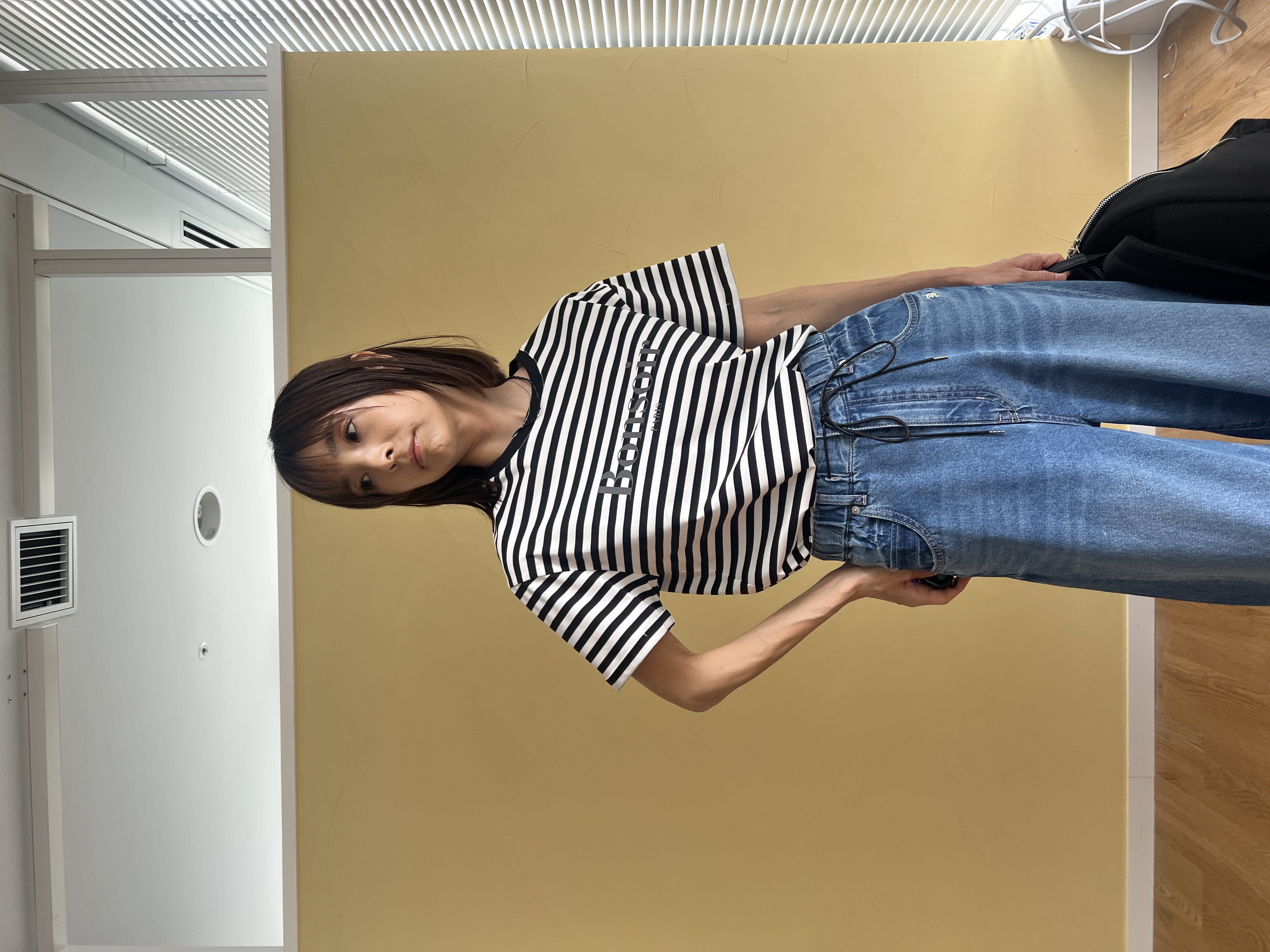 misaさんの「DRESSTERIOR｜NICOLAS LAINAS（ニコラスライナス）ソフトソールトングサンダル」を使ったコーディネート
